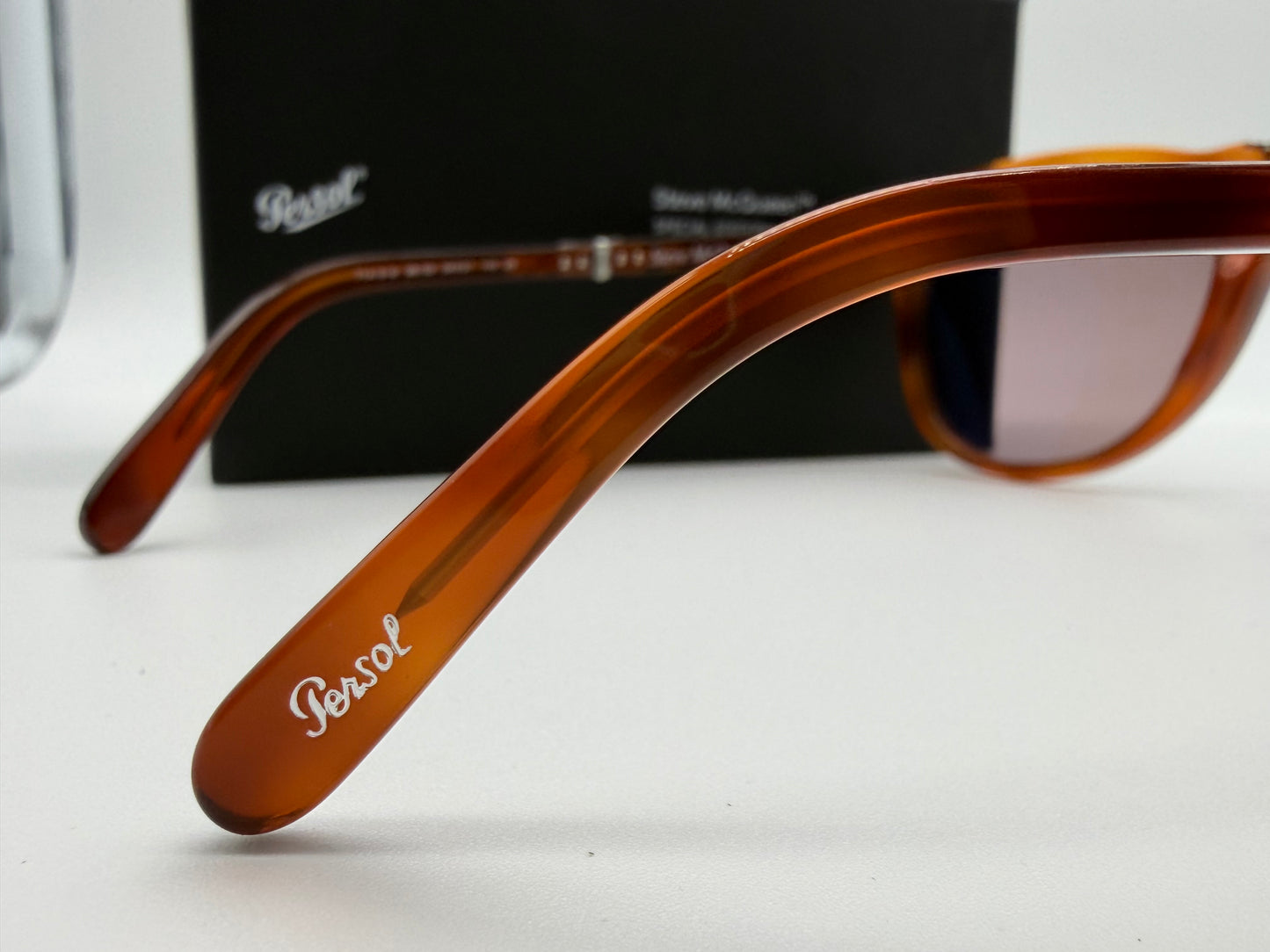 Persol 714 SM 54mm Terra DI Siena / Violet 96 / 53 Folding Steve McQueen limited Itlay NEW