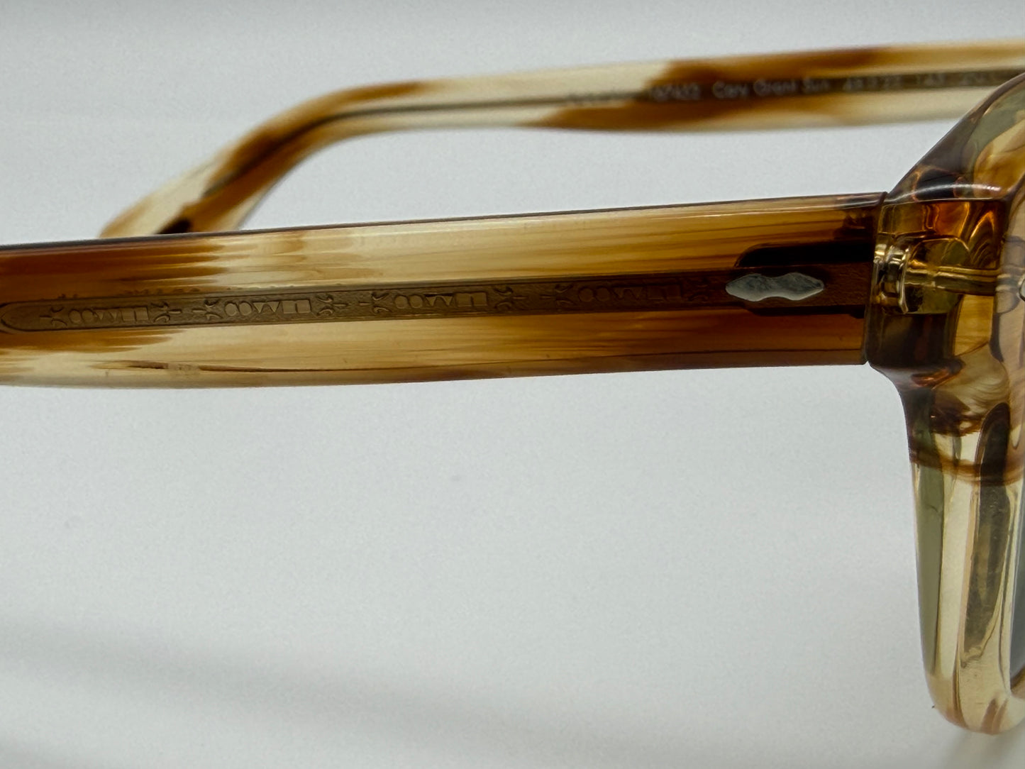 Oliver Peoples Cary Grant Sun 48mm Honey VSB Green Glass Lens OV 5413SU 167452 Italy Preowned