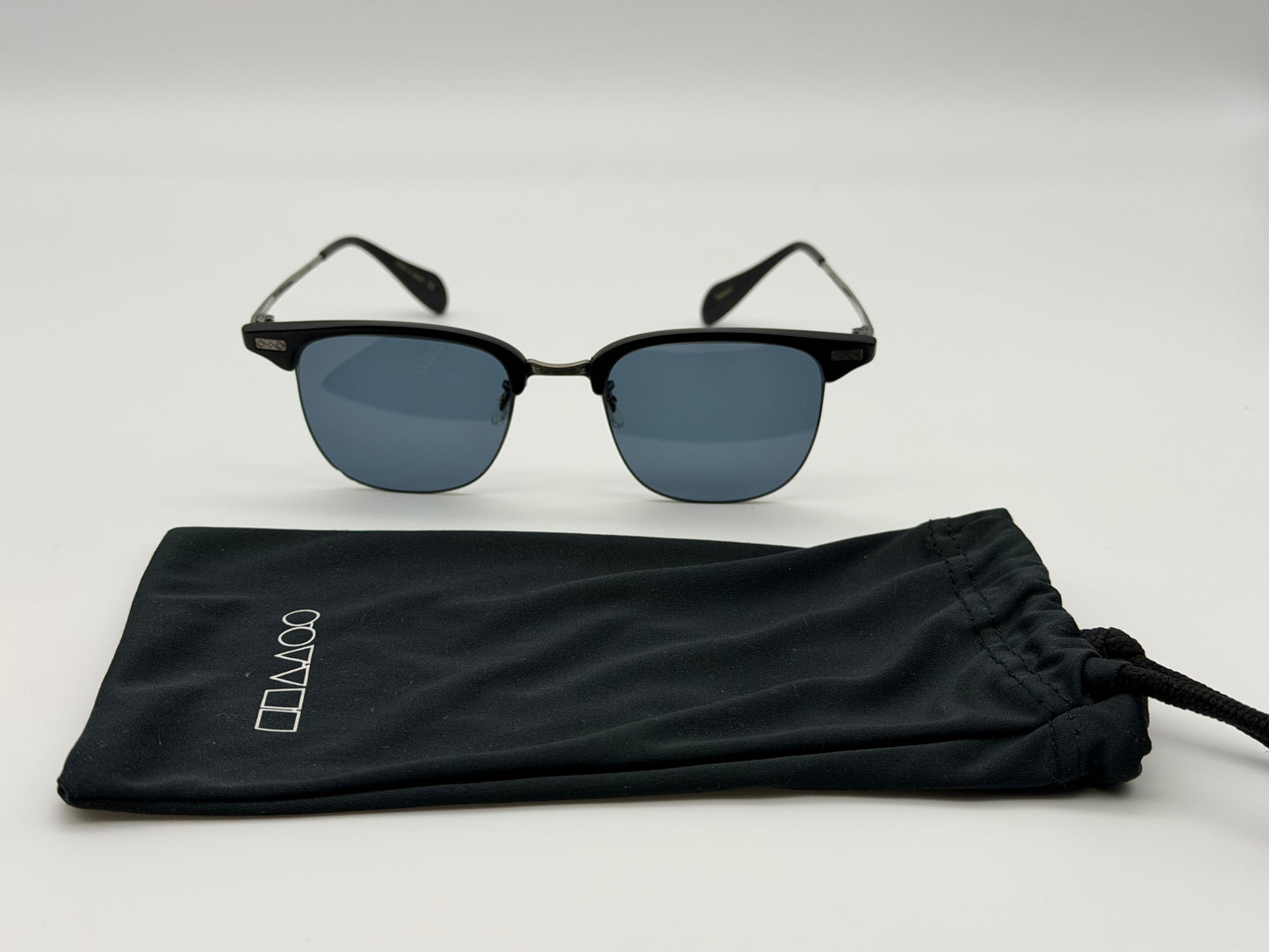 Oliver Peoples Executive I 48mm OV 1172 ST 1465 / Matt Black / Blue Titanium Limited Edition Japan Preowned