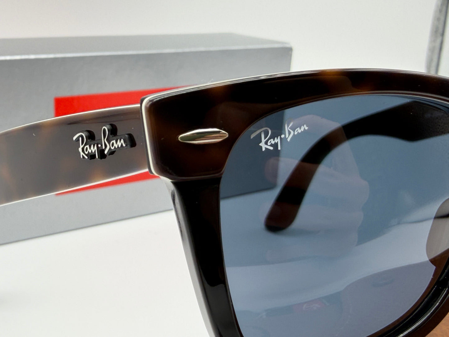 Ray-Ban Wayfarer Street Neat 50mm Polished Havana On Black / Blue Crystal RB 2240 1441 / R5 NEW