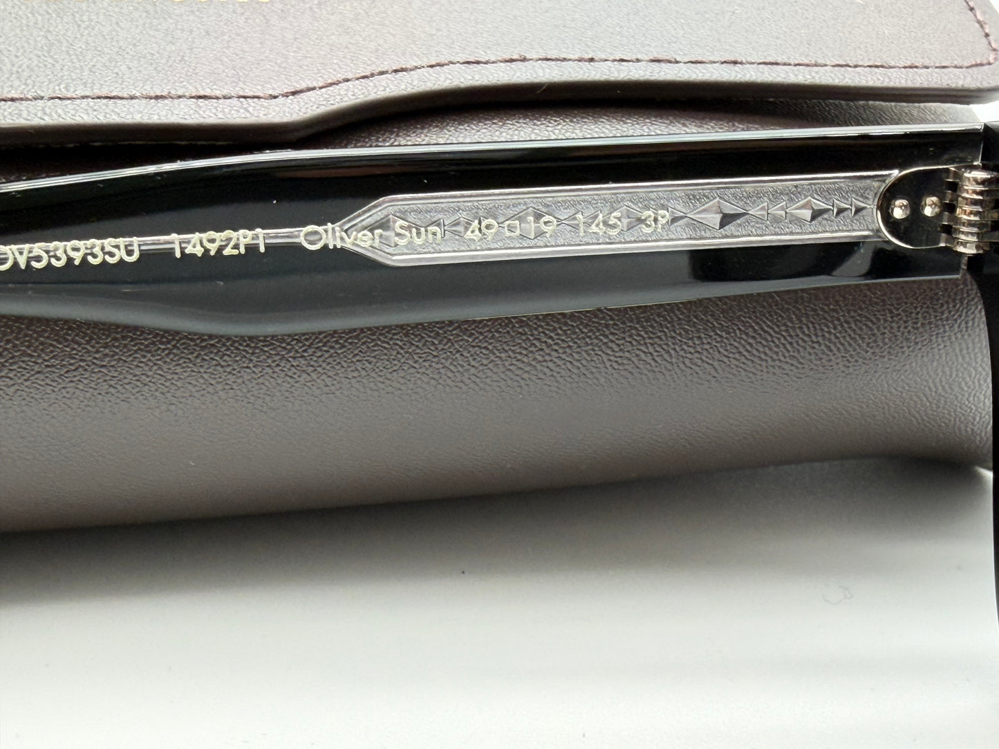 Oliver Peoples Oliver Sun 49mm OV 5393 SU Black/G-15 Polarized 1492/P1 Sunglasses Italy Preowned