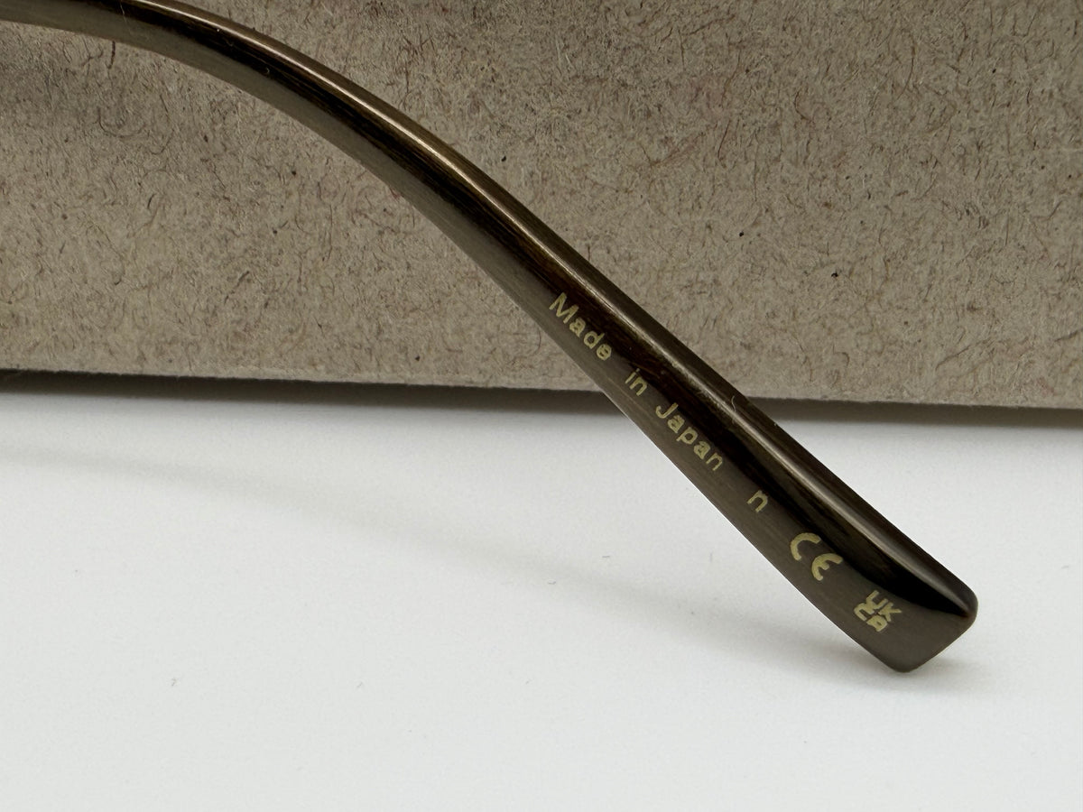 Oliver Peoples Avison 55mm Antique Gold Titanium / G-15 Crystal OV 1349ST 528452 Japan NEW