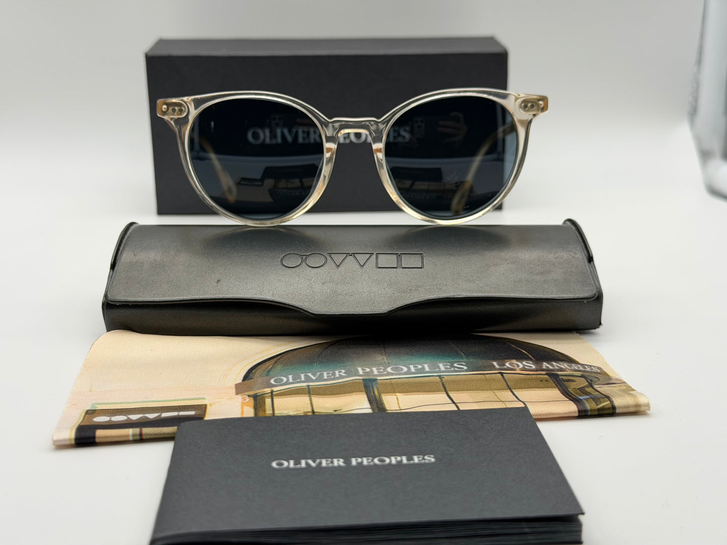 Oliver Peoples 48mm OV 5314SU DELRAY SUN 1094W4 BUFF / Blue Used Read Description