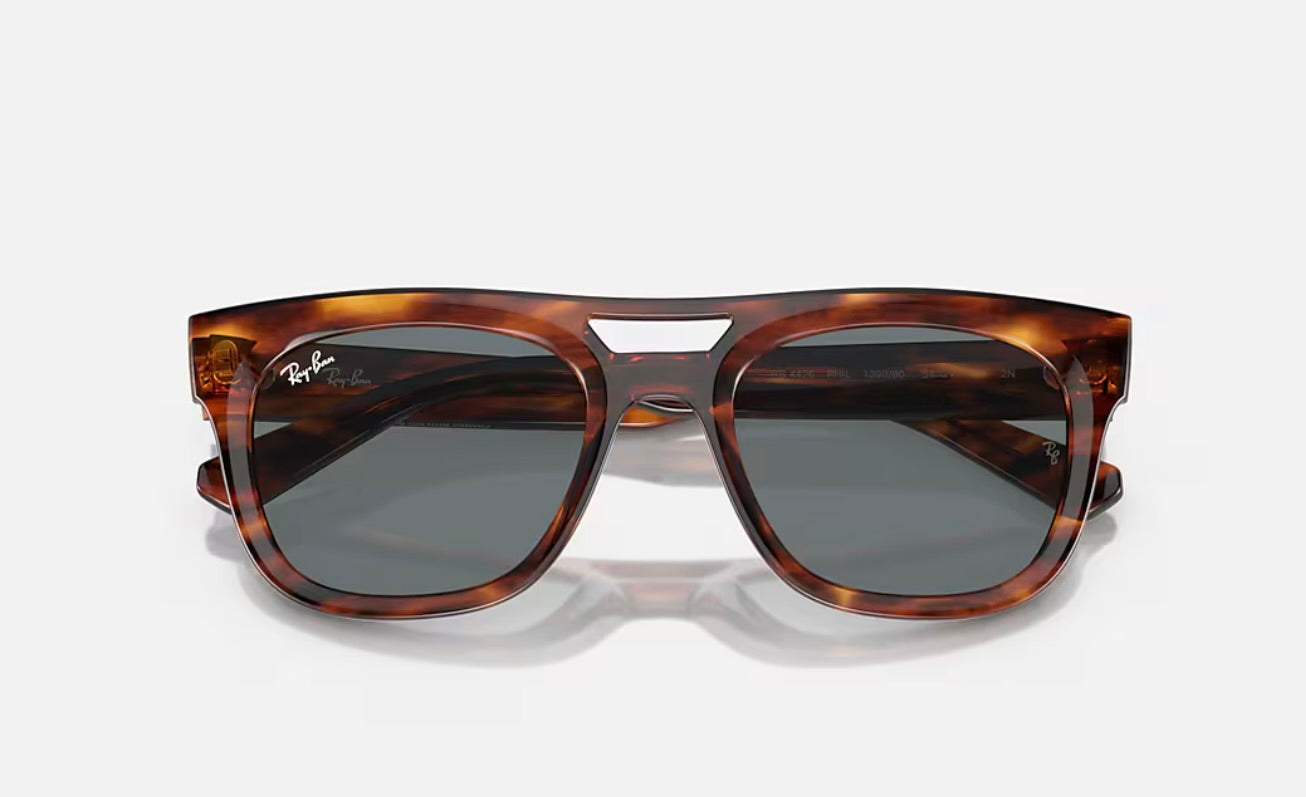 Ray-Ban Phil 54mm Bio Based RB 4426 Stripped Havana Dark Blue 13880 NEW