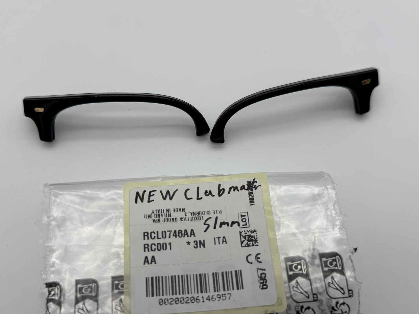 Ray Ban RB4416 New Clubmaster Replacement Black Gold Front Browbar Size 51mm