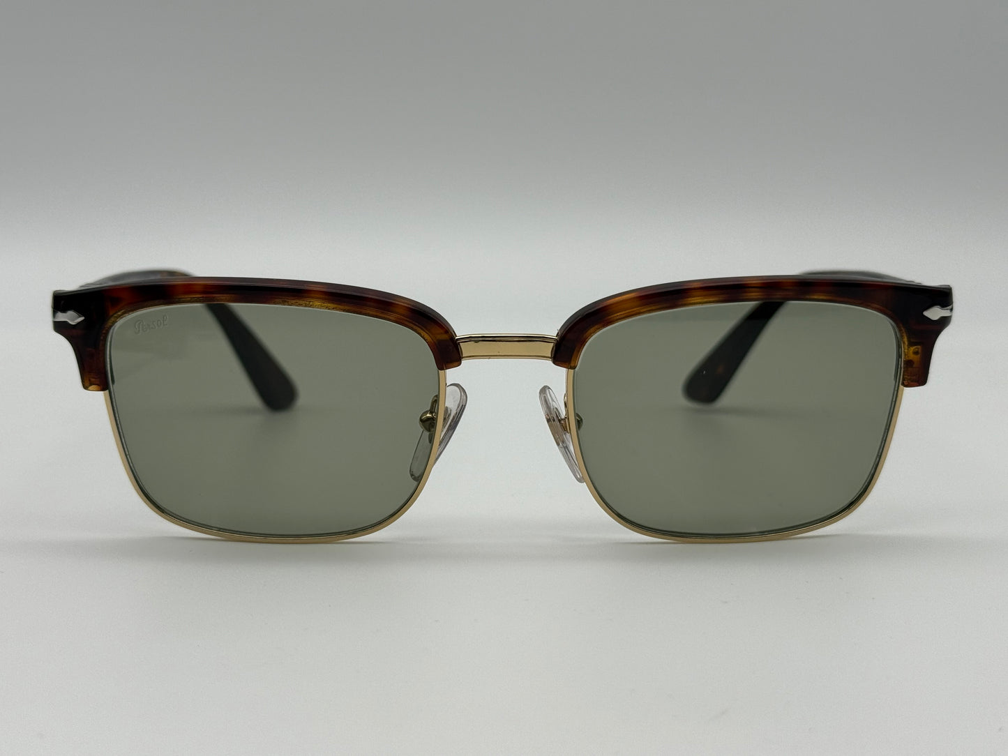 Persol PO 3327S 54mm Transitions Havana / Green 24 / GJ Italy NEW