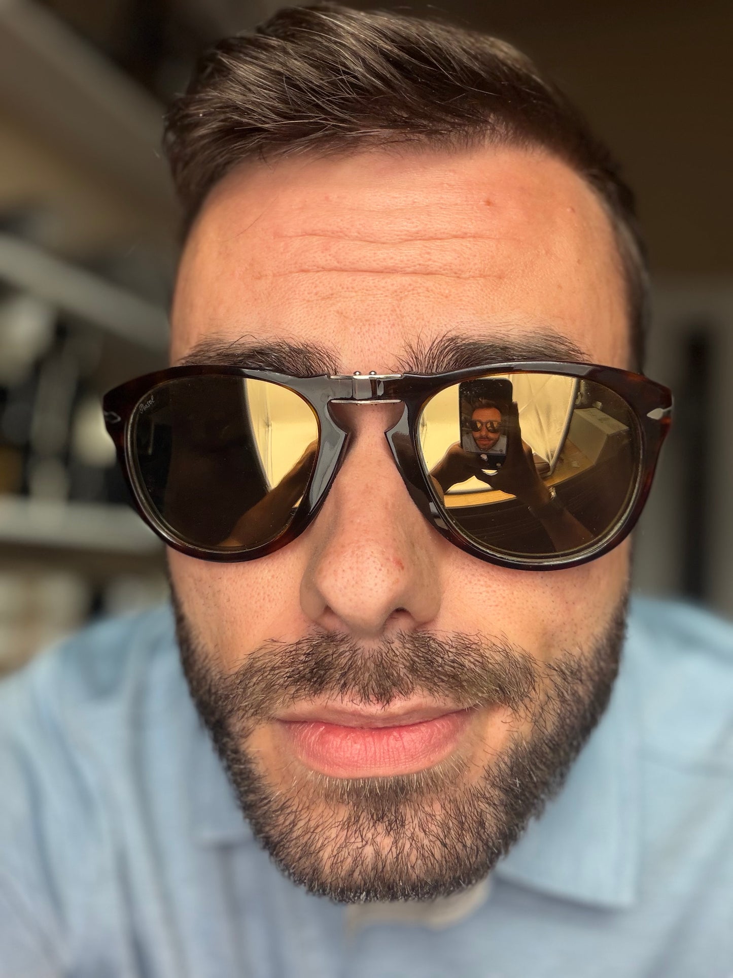 Persol 714 Steve McQueen 54mm Havana  24k Gold Plated Limited Edition PO 0714SM 24 / AM NEW