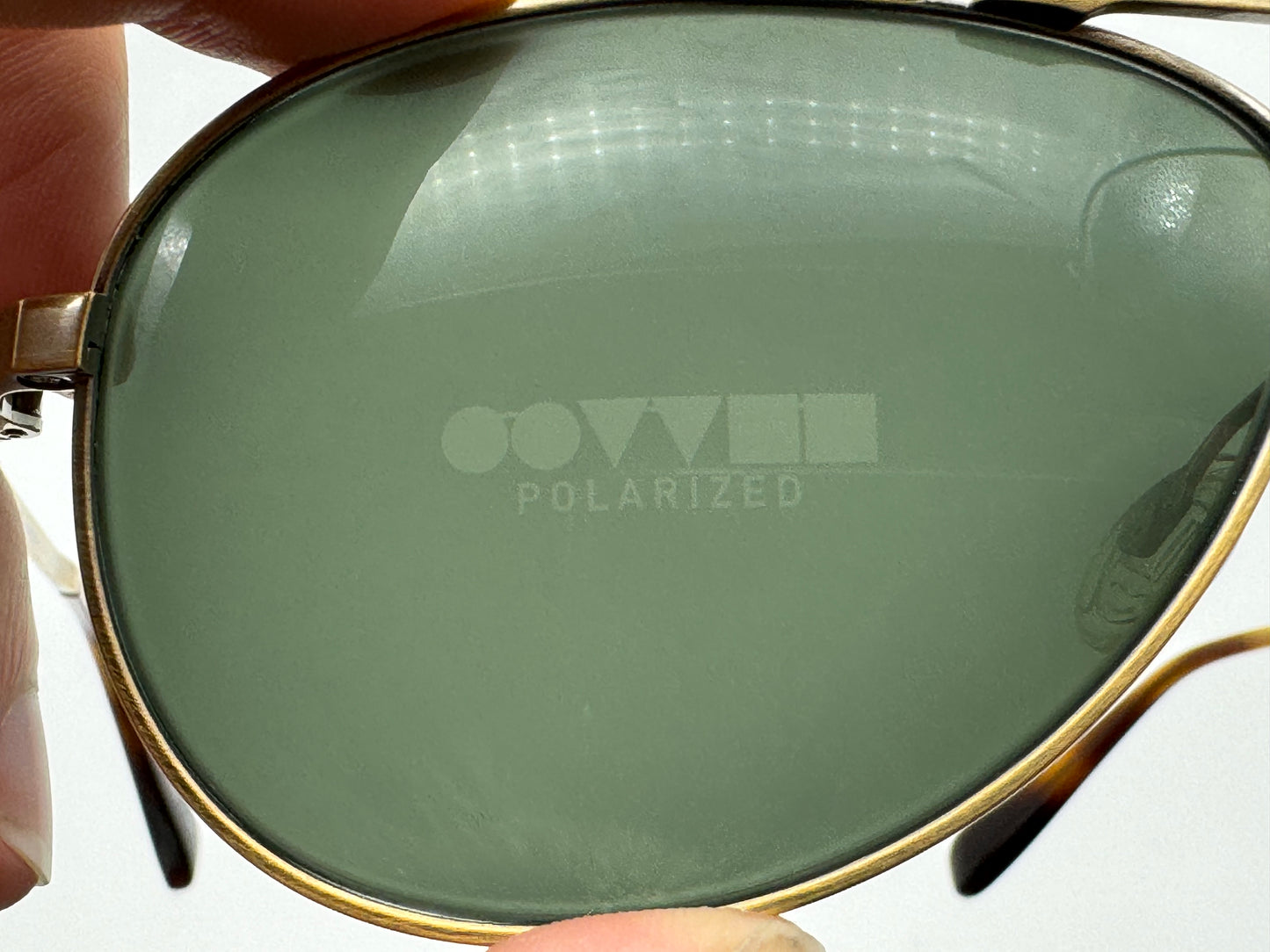 Oliver Peoples Copter 62mm Antique Gold G 15 Polarized VFX Glass Lens OV 1120 st Open Box
