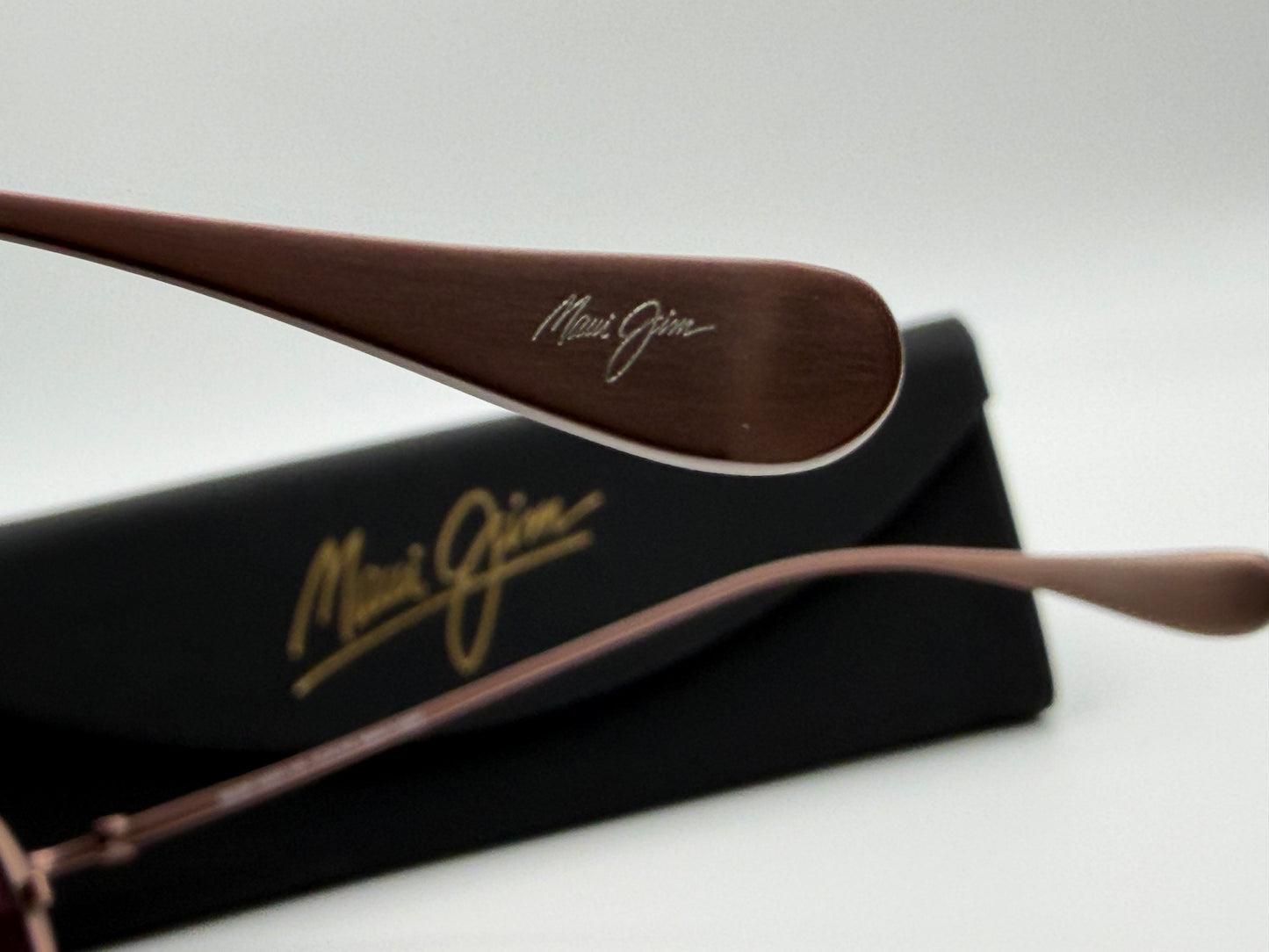 MAUI JIM Beaches 57mm R541-19A Satin Brown / Maui Rose Polarized Japan NEW