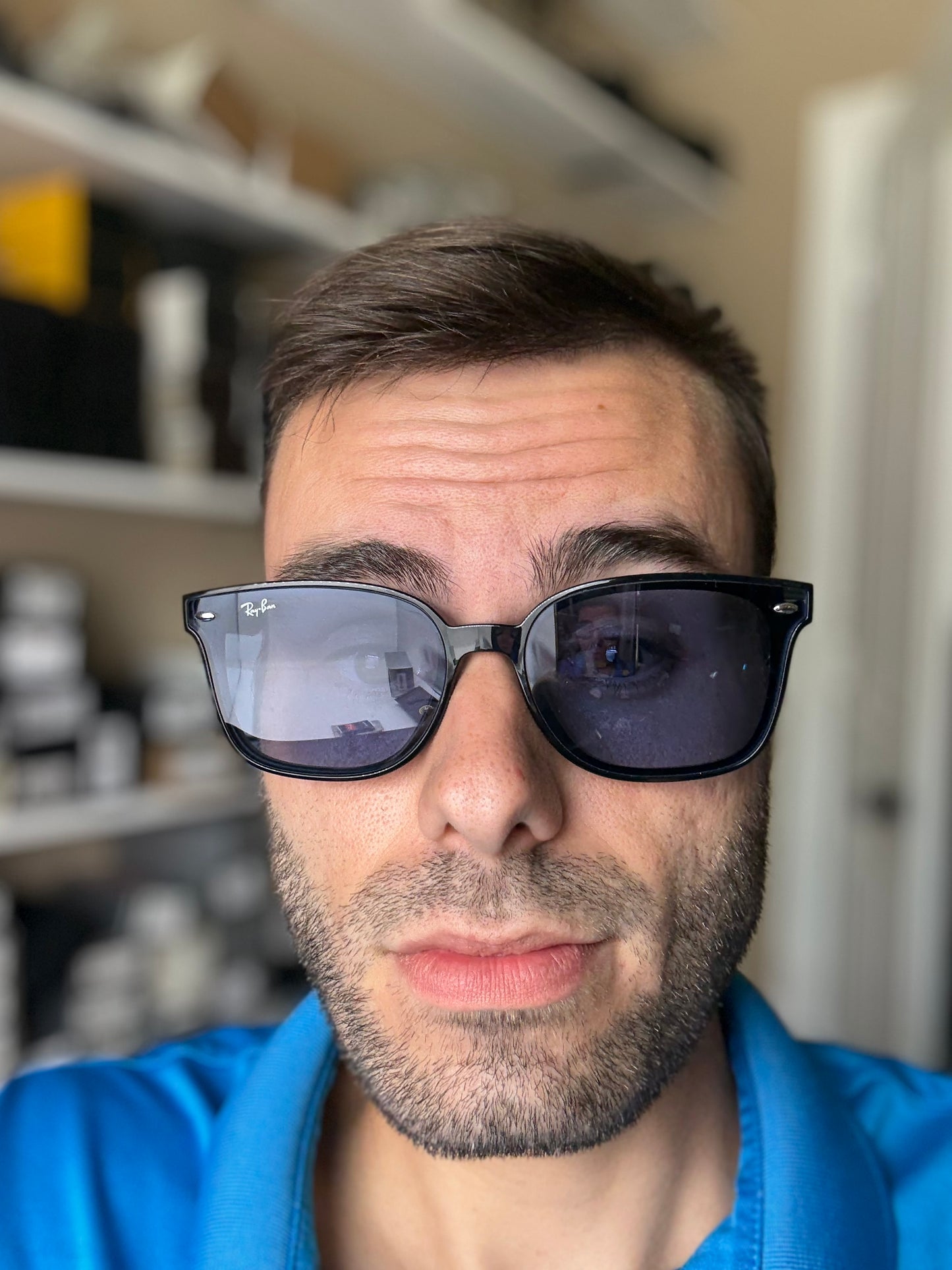 Ray-Ban RB 4461 D 64mm 601 / 80 Black / Blue NEW