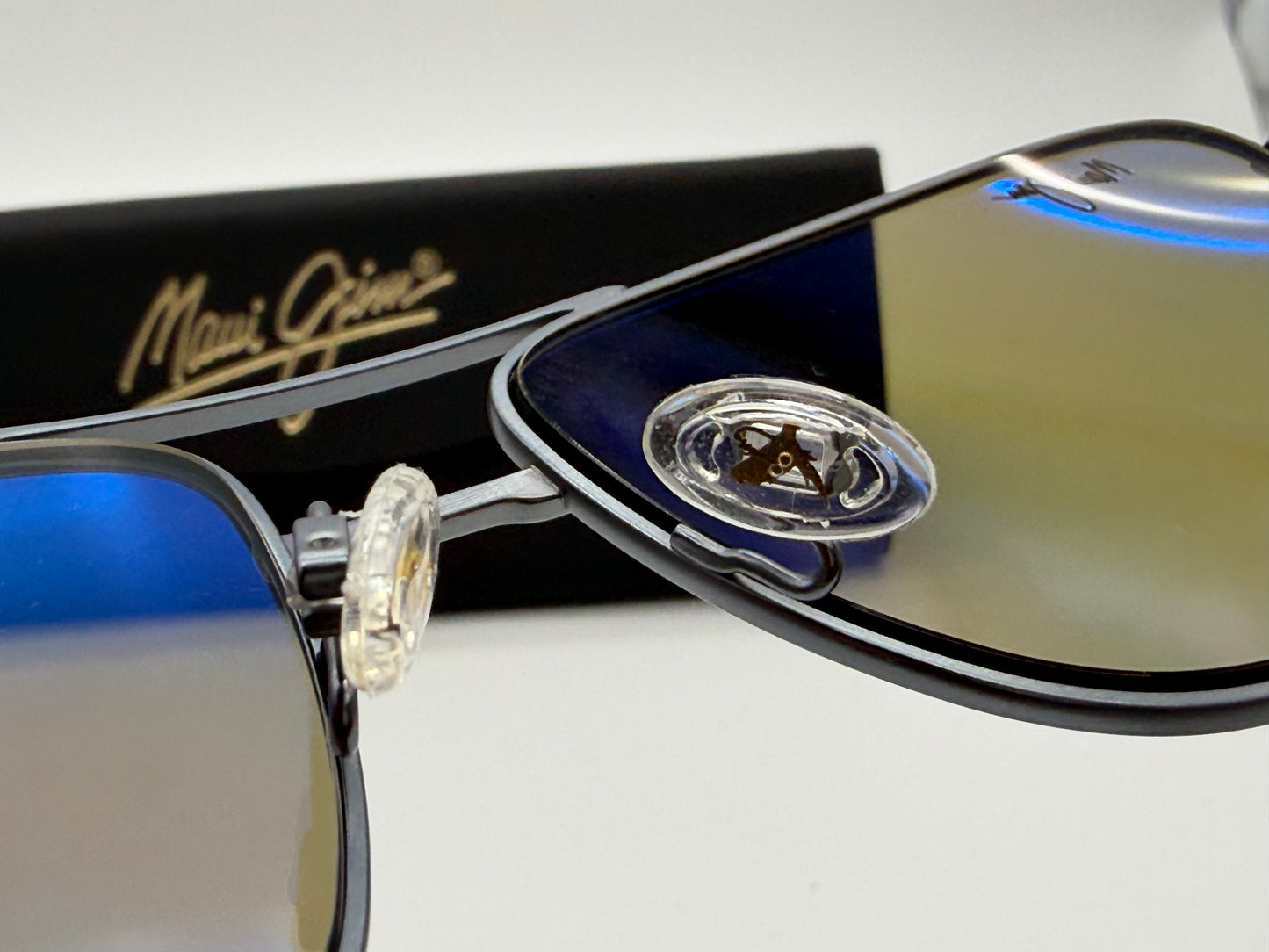 Maui Jim Mikioi 56mm Blue Hawaii/ Dove Gray Titanium Japan NEW