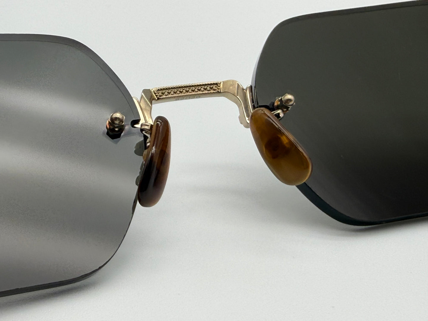 Oliver Peoples TK-13 Sun 52mm Gold Titanium / Brown OV1353 ST 603571 Japan Preowned