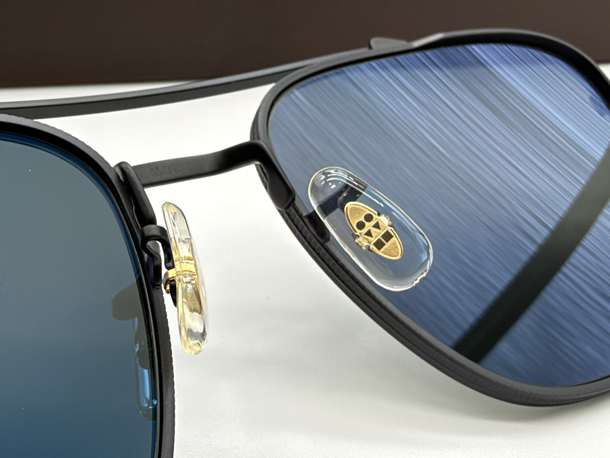 Oliver Peoples Avison 55mm Matte Black Titanium / Midnight Express Polarized OV 1349ST 5017 P2 Japan NEW