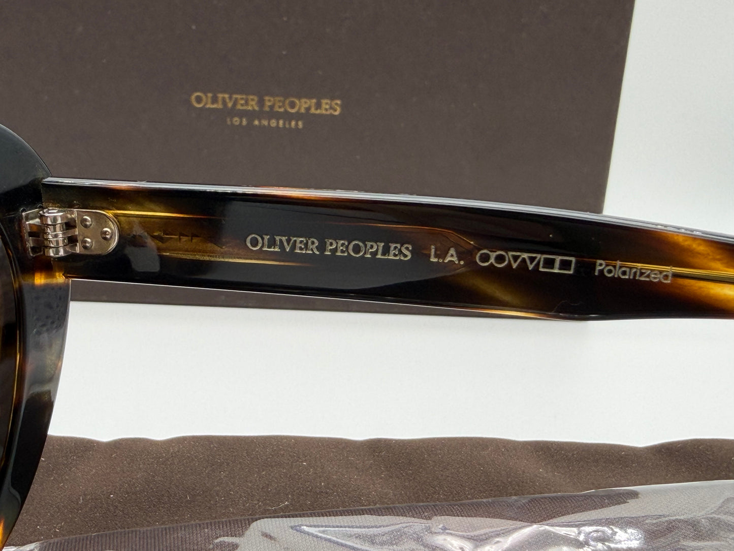 Oliver Peoples Zarene 55mm Cocobolo / Brown Polarized OV 5420 SU 100383 Italy NEW