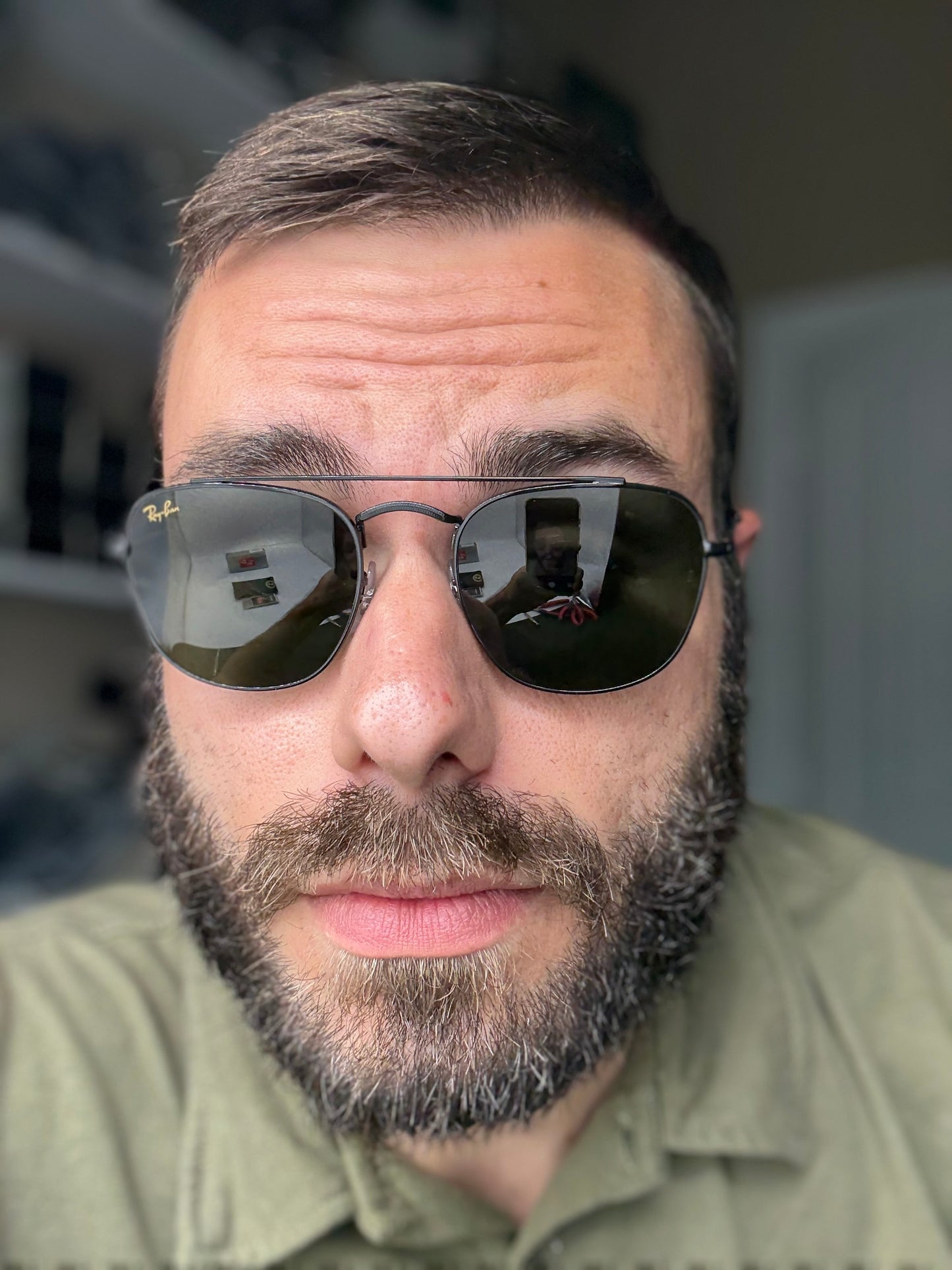 Ray-Ban RB 3557 51mm Black / G 15 Glass Lens Italy NEW