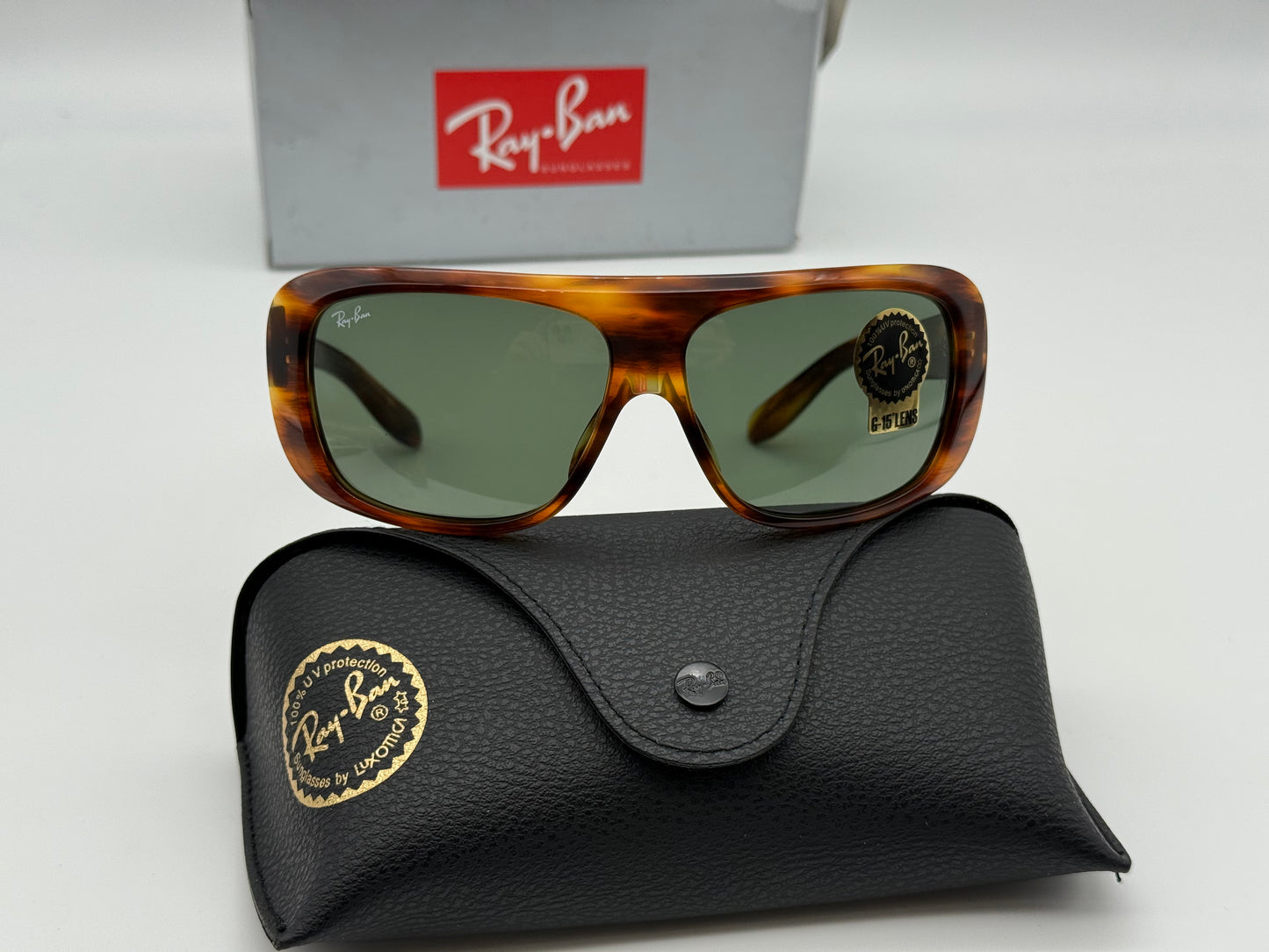 Ray-Ban BLAIR 61mm Stripped Havana 954 / 31 G -15 NEW