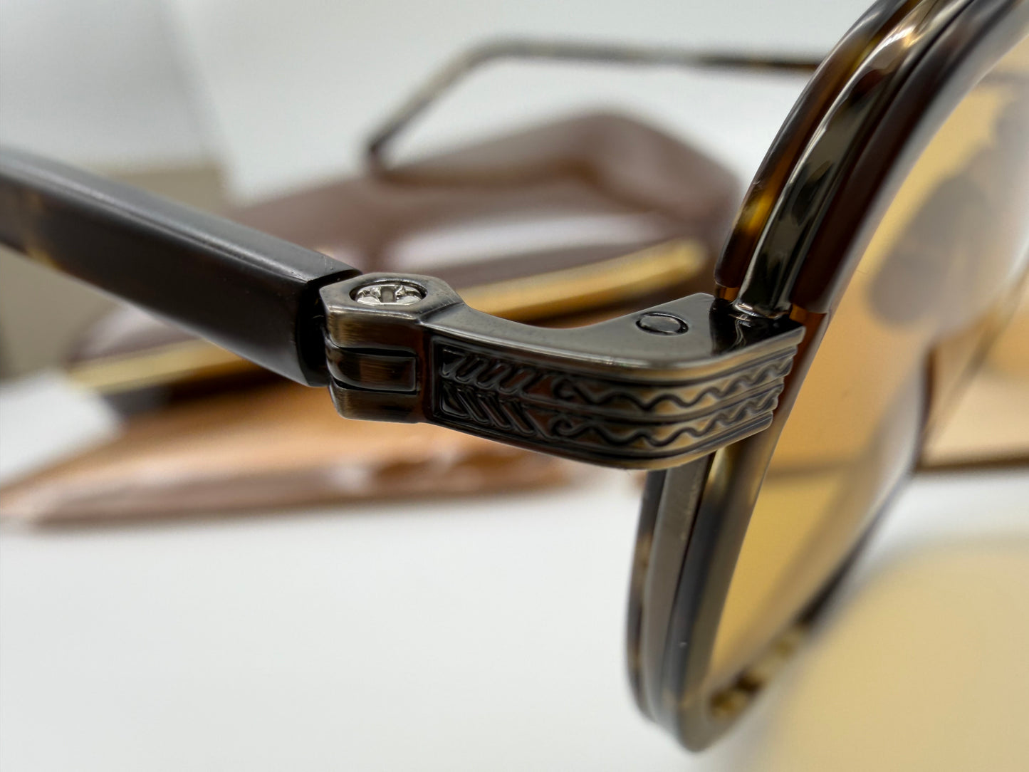 Mr. Leight Price S 49mm Matte Leopard Tortoise/Antique Gold with Pure Maple Lenses Japan NEW