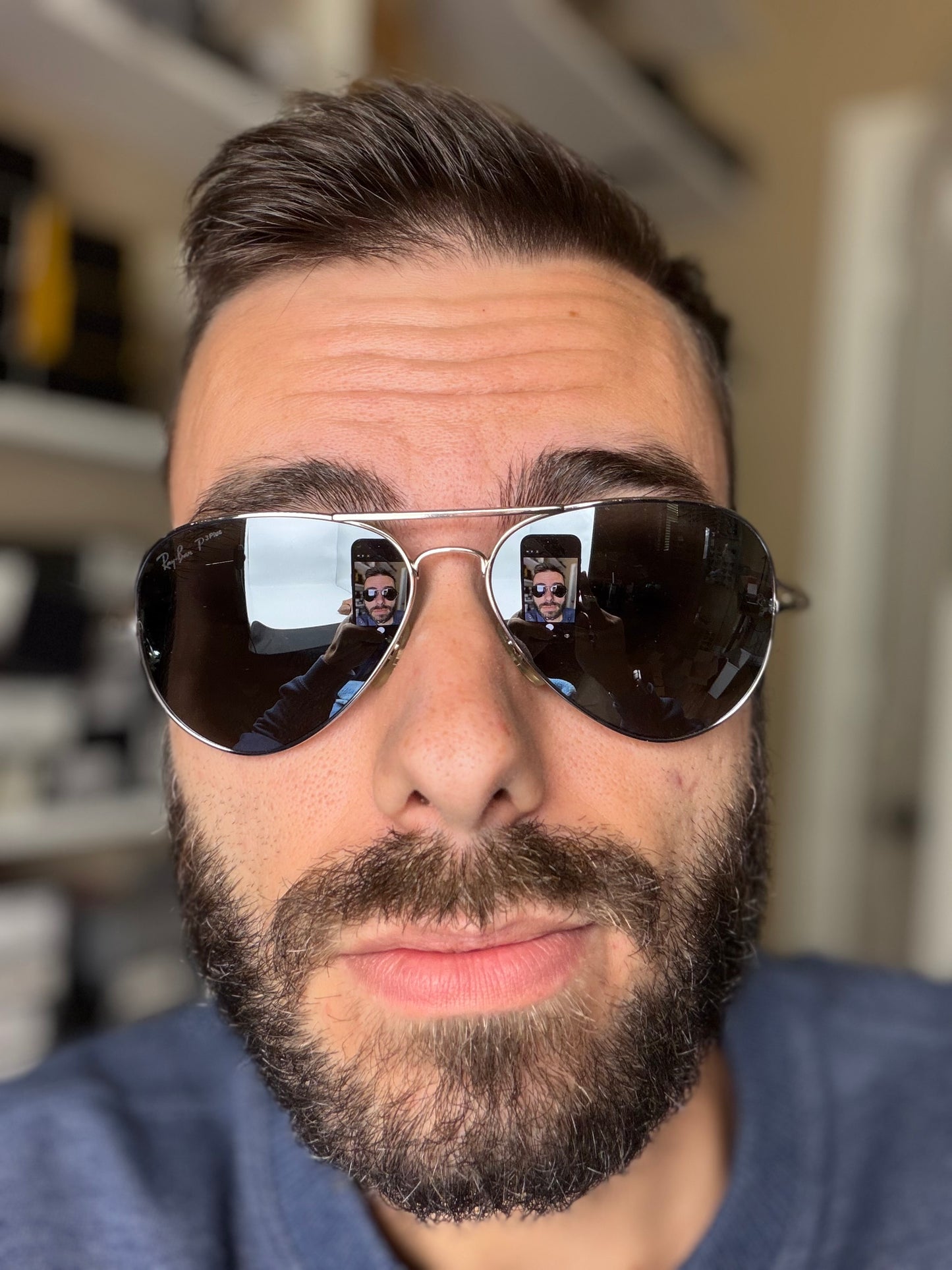 Ray-Ban Aviator Ultra Titanium 58mm Limited Edition RB 8029 K 18K White Gold / Silver P 3 Plus lens 064K / N4 Italy Preowned