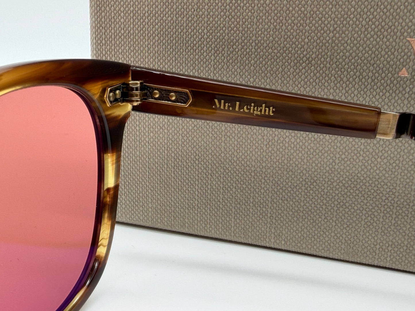 Mr. Leight Hanalei S 45mm Koa / Antique Gold w/ Azalea Lenses Japan NEW