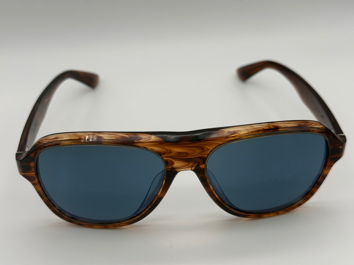 Oliver Peoples Paul Newman 57mm Dark Amber Smoke Acetate Regal Blue Crystal OV 5581 Japan NEW