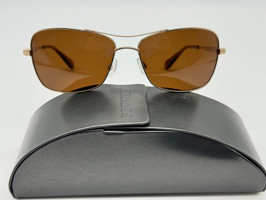 Oliver Peoples Sanford 57mm OV 1130 5132 / R9 VFX polarized Gold Brown Polarized Japan Preowned