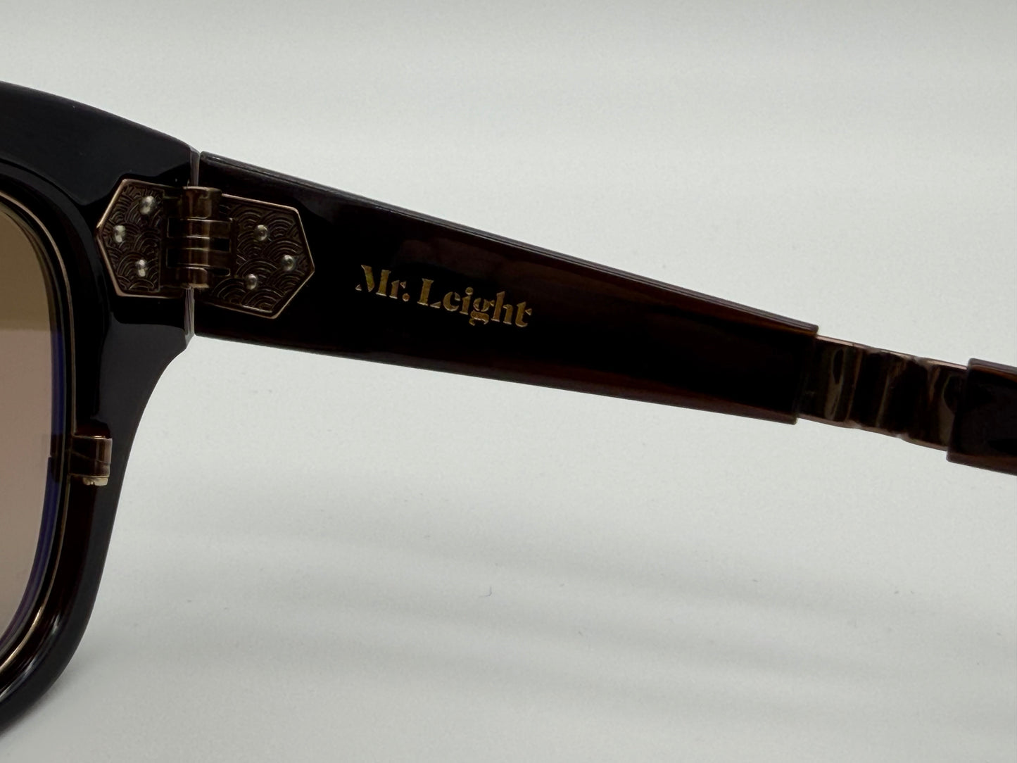 Mr. Leight GO S 48mm Chocolate Gold / Cognac Polarized Japan NEW