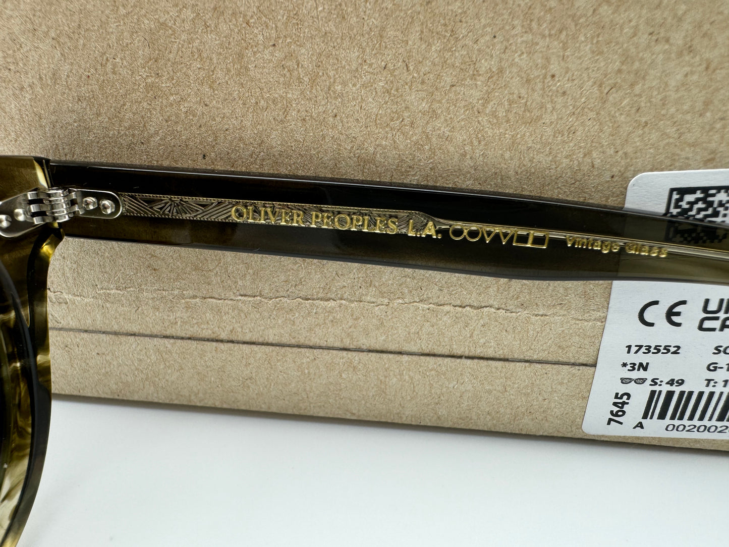 Oliver Peoples Rorke 49mm OV 5509 SU Soft Olive Gradient G-15 173552 Japan