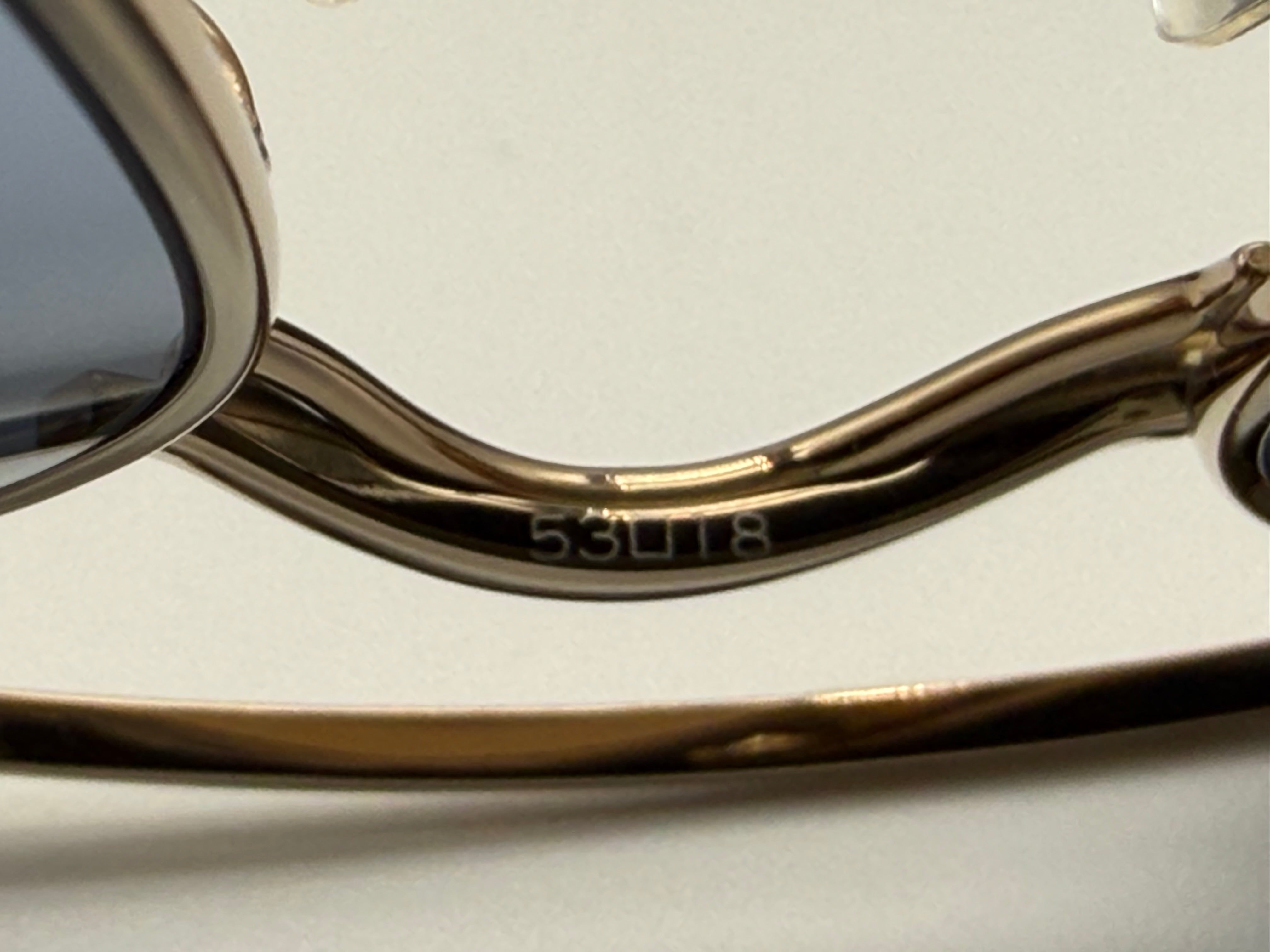 Oliver Peoples TK-15 53mm Gold Titanium / Marine Gradient Crystal