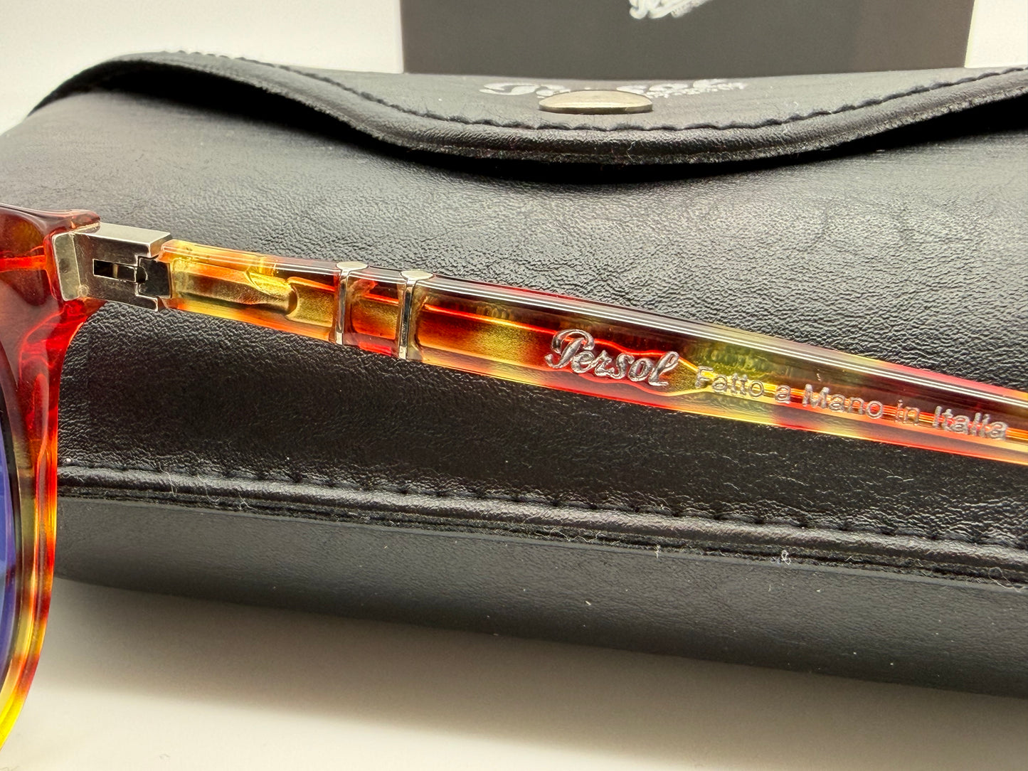 Persol 100 Years Limited Edition PO 6649 55mm 1917-2017 Red Tortoise / Blue Made In Italy  NEW