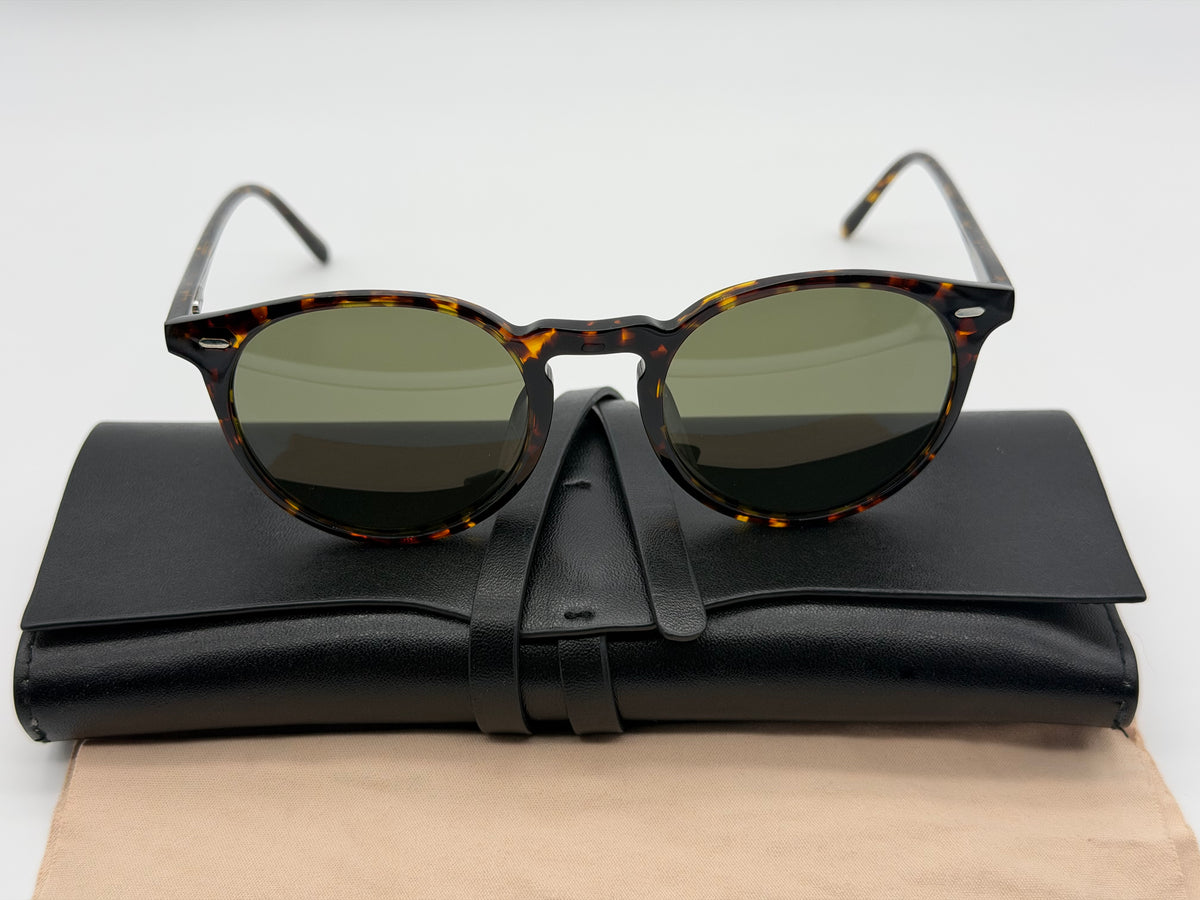 Oliver Peoples N.02 48mm Atago Tortoise / G-15 Crystal Only Collection Japan Missing Box