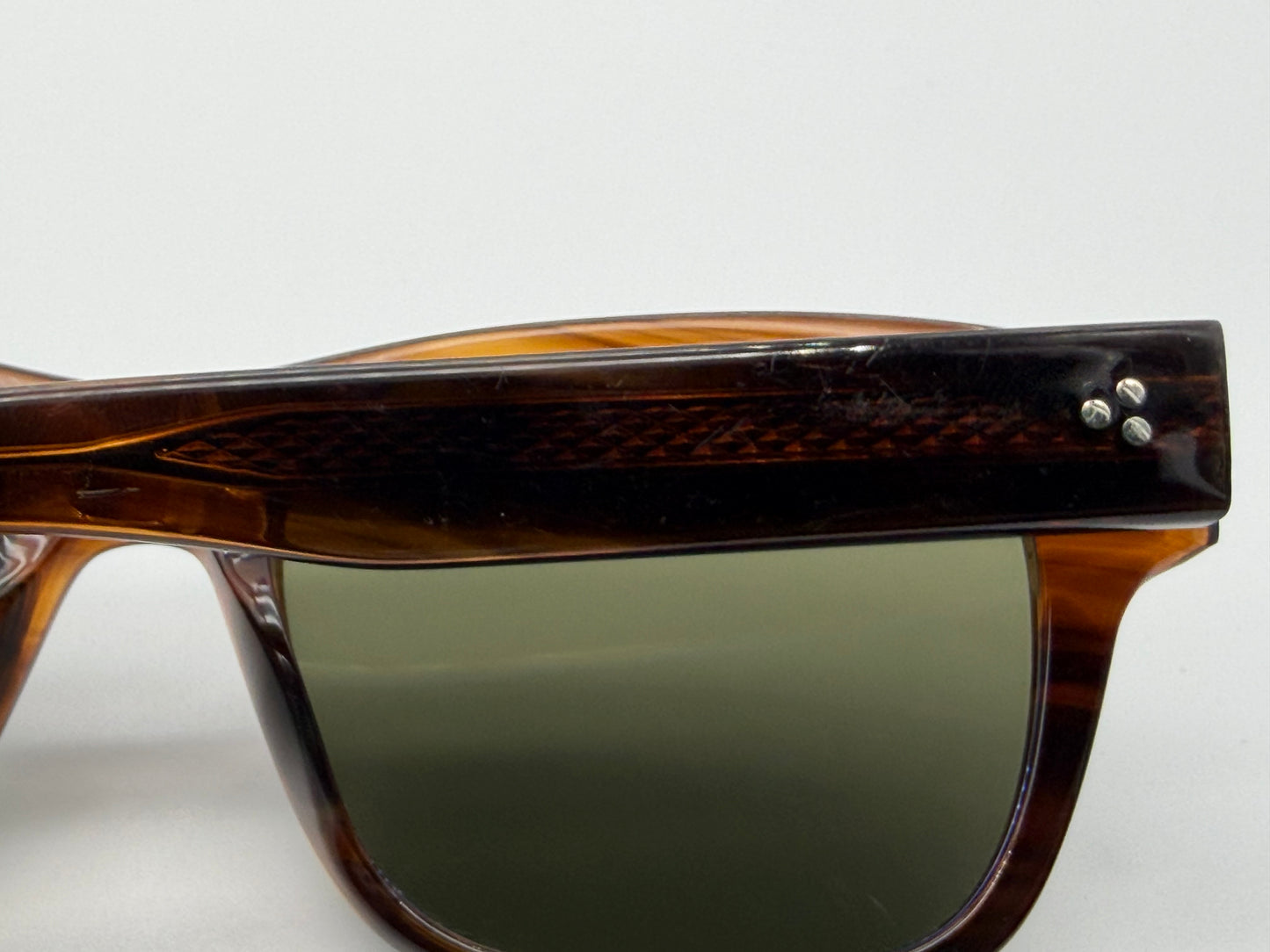 Oliver Peoples Birell Sun 52mm Tuscany Tortoise/ G-15 OV 5524 Itlay distressed
