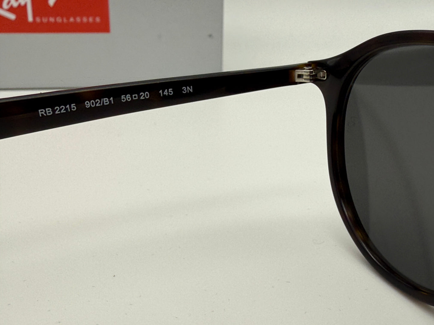 Ray-Ban RB 2215 Havana / Dark Gray Glass Lens 902 / B1 NEW