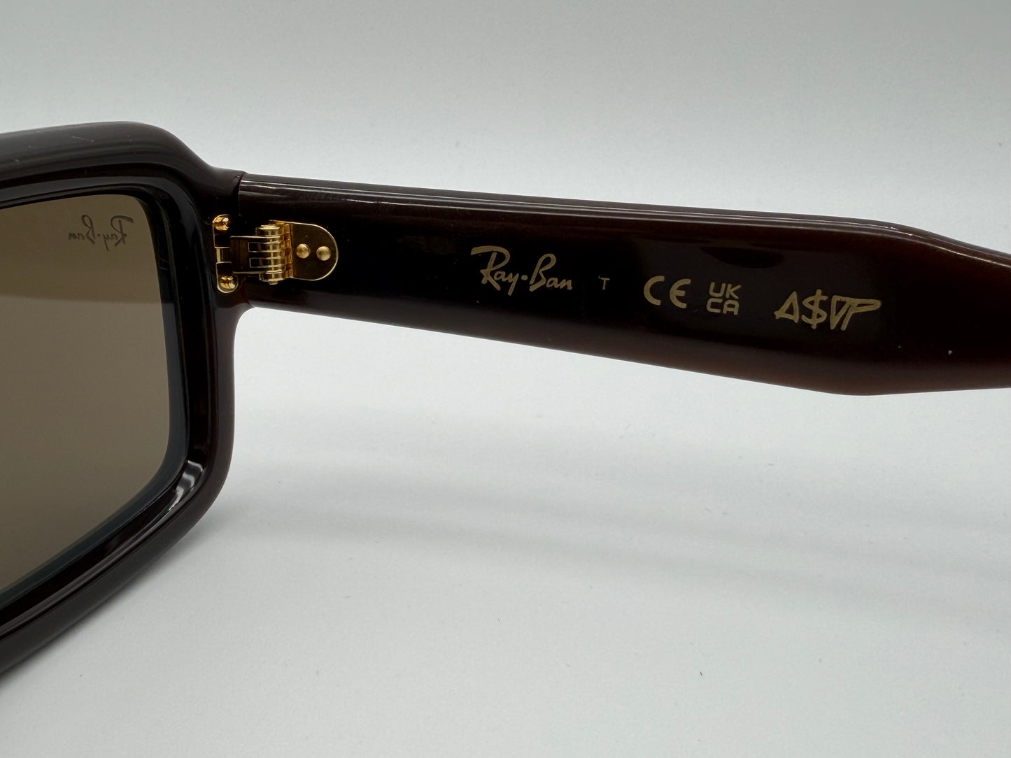 Ray-Ban FLACKO PUFFER 52mm  Polished Transparent Dark Brown / Dark Brown RB 4954 NEW