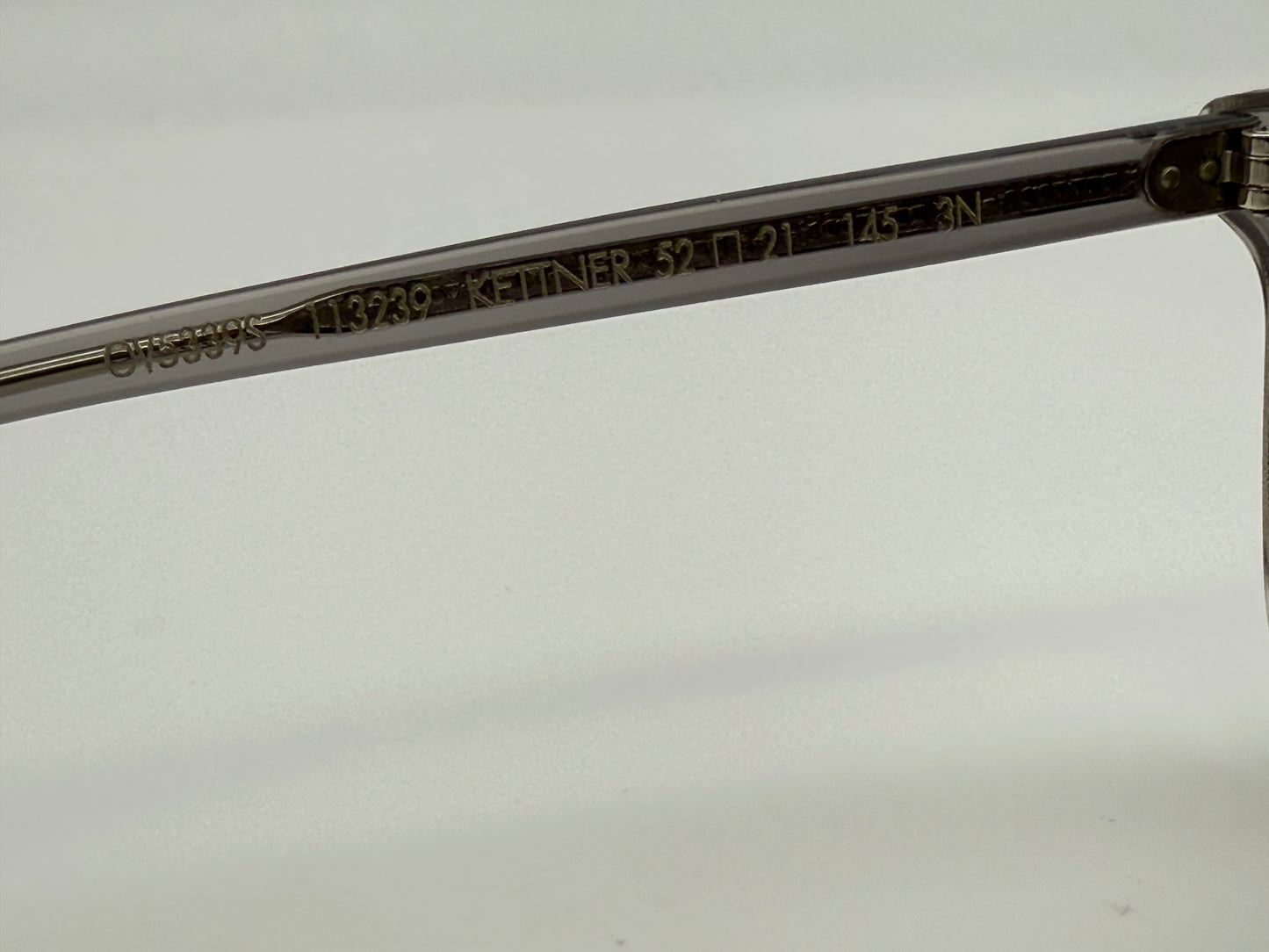 Oliver Peoples Kettner 52mm OV 5339 S Gray / Gray Goldtone Glass Lens 113239 Preowned