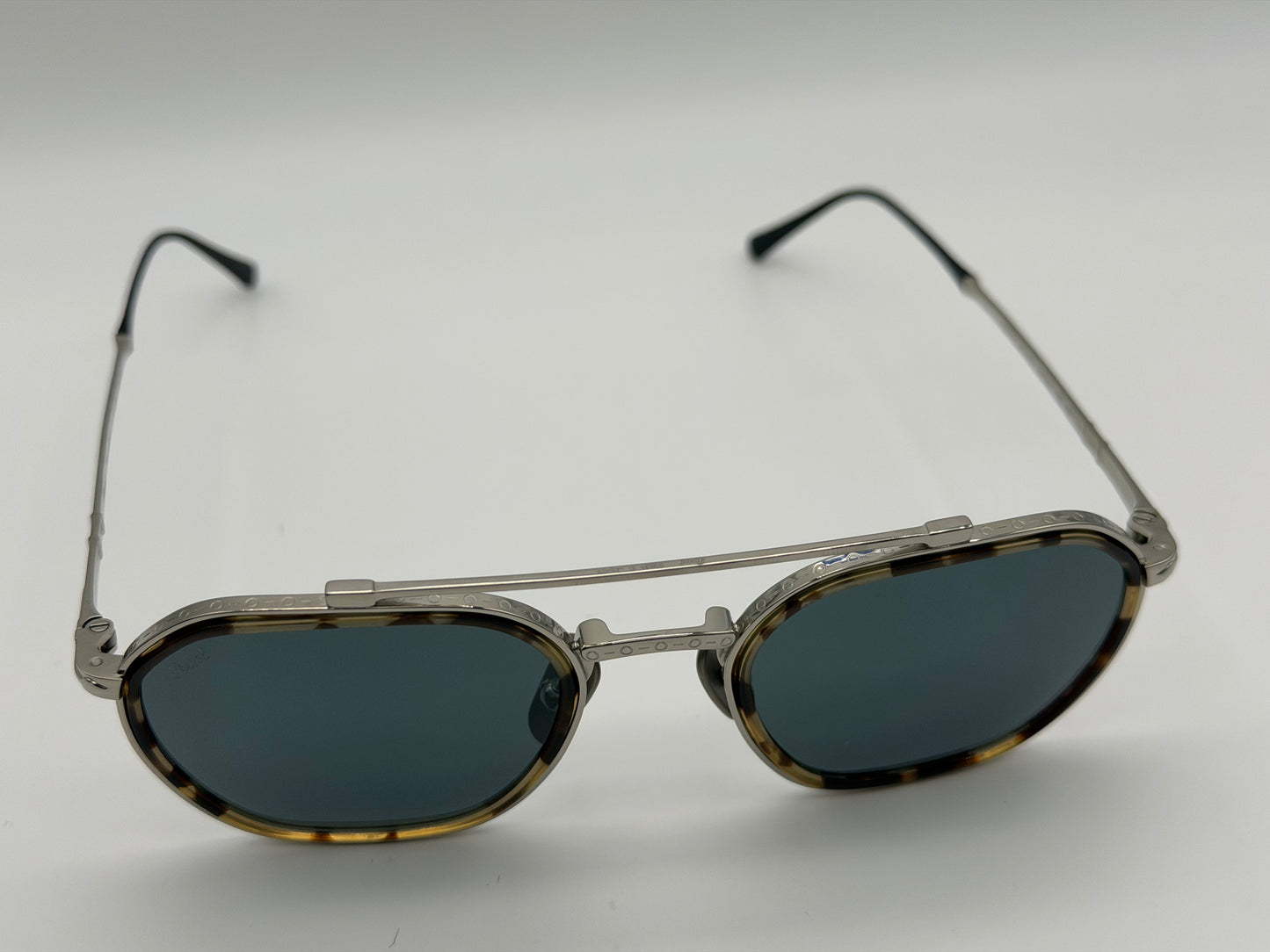 Persol PO 5010 ST 49mm Havana - Silver Titanium  / Blue Crystal Lens 8014R5 Japan NEW