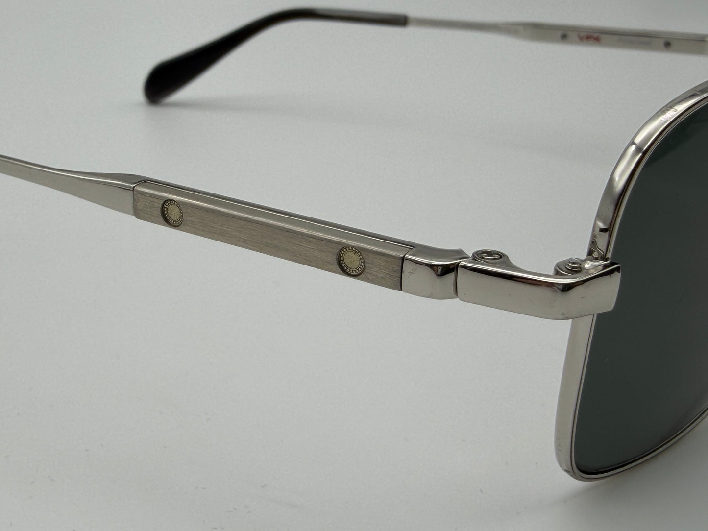 Oliver Peoples Sanford 57mm OV 1130 5133 P2 Silver S Midnight Express VFX Polarized Japan Preowned