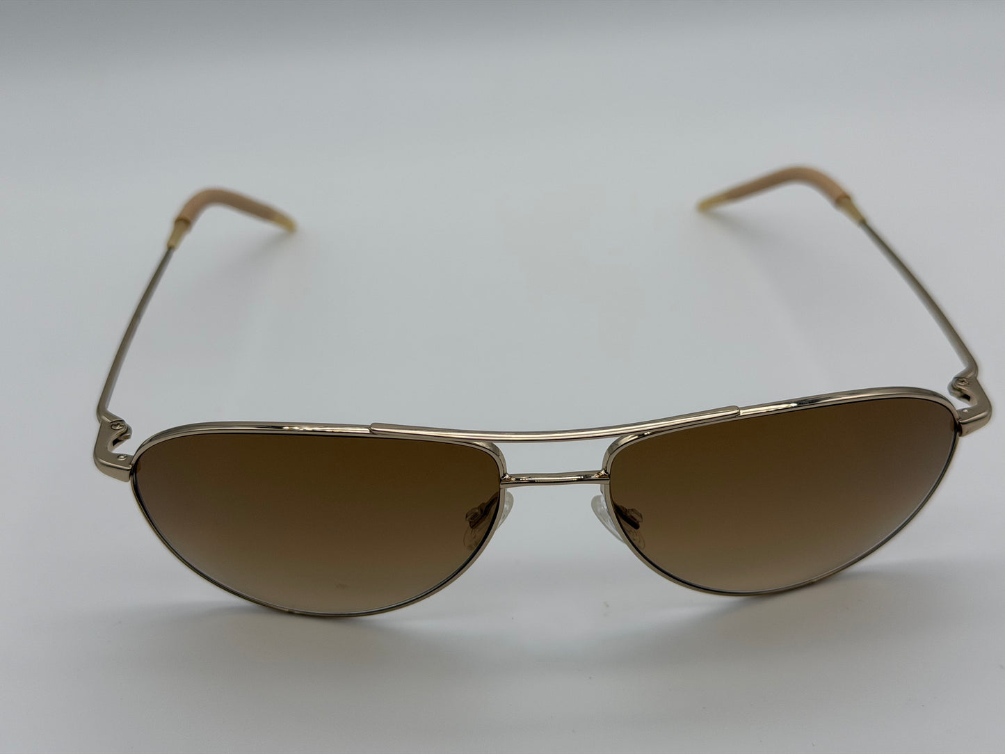 Oliver Peoples Benedict 57mm OV 1002S Gold/Chrome Amber VFX (5242/51) Sunglasses Vintage PREOWNED