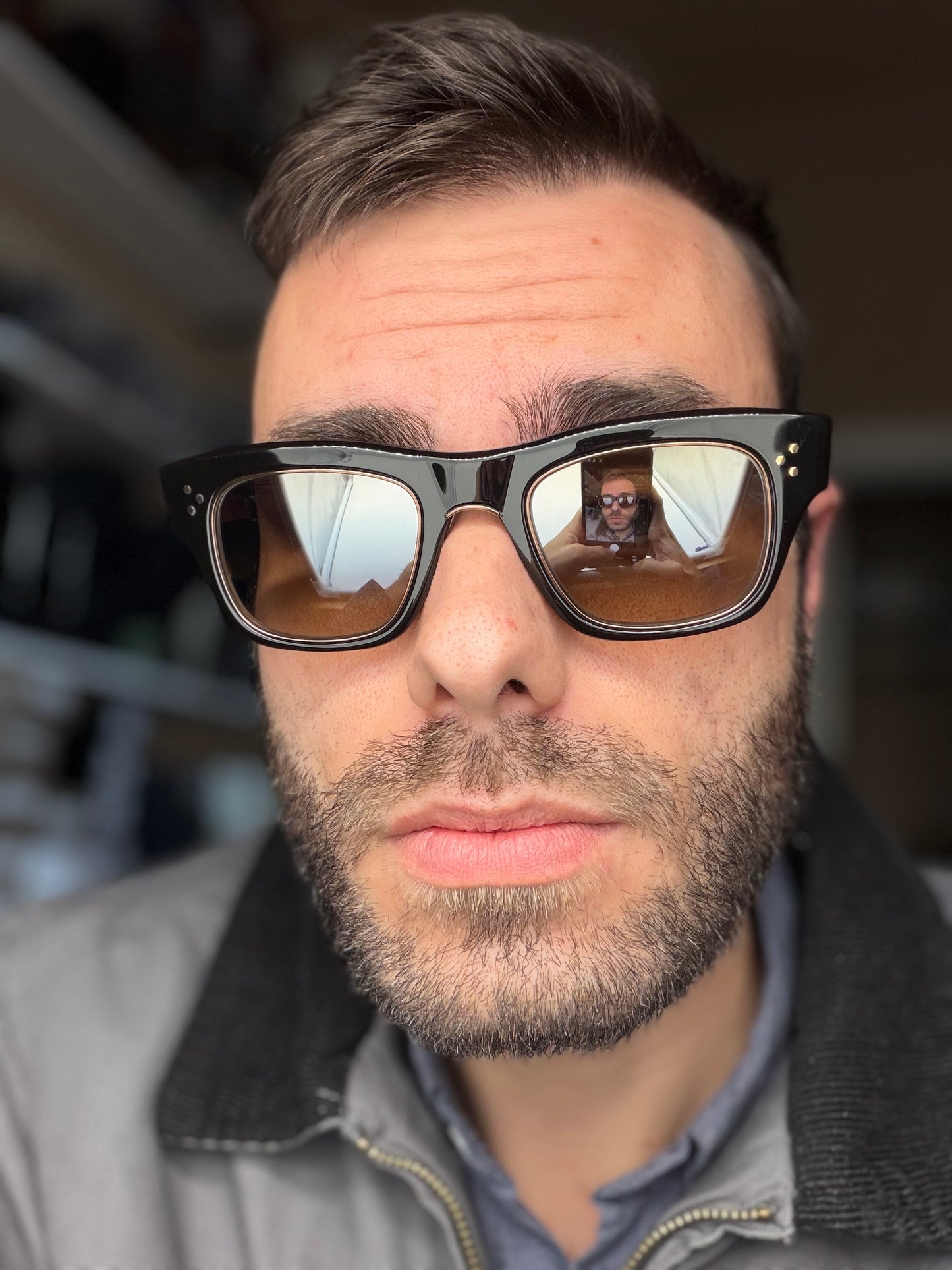 Mr. Leight GO S 48mm Chocolate Gold / Cognac Polarized Japan NEW
