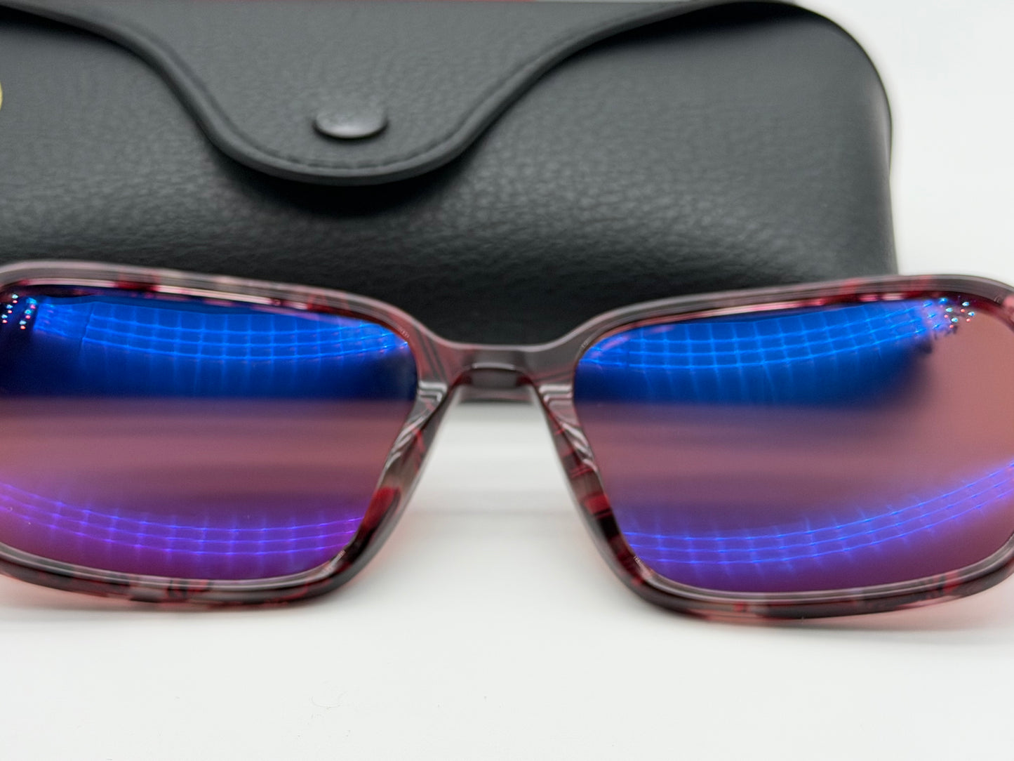 Ray-Ban Raimond 56mm RB 2231 Transparent Fantasy Violet Red / Red Crystal NEW