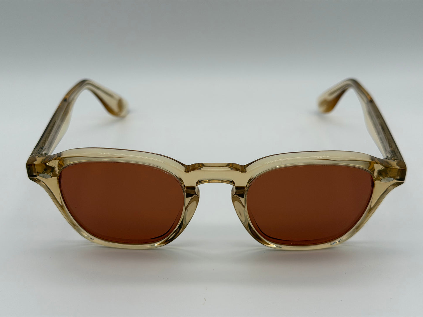 Oliver Peoples Peppe 48mm OV5517 SU 176653  Champagne / Persimmon Sunglasses Italy Preowned