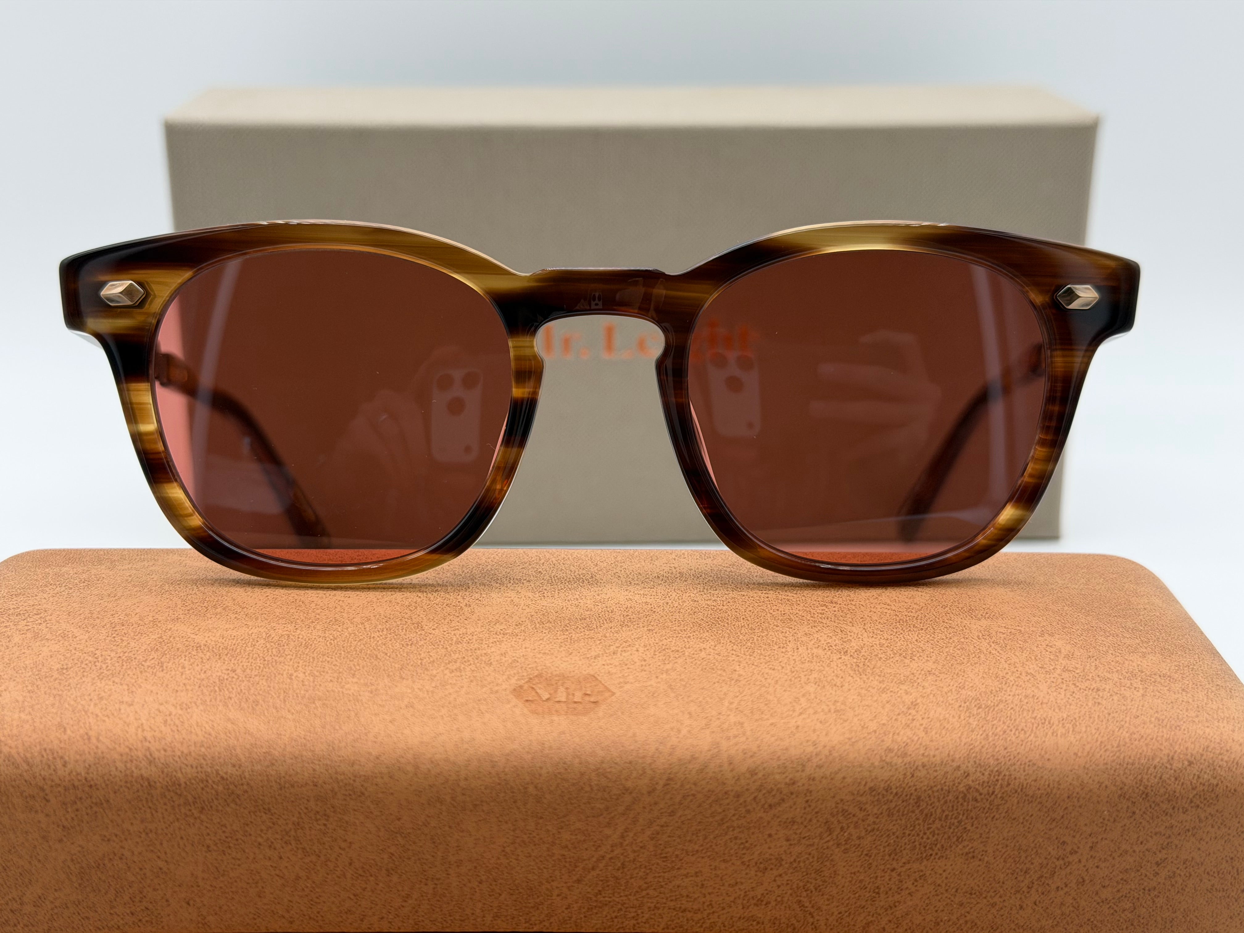 Mr. Leight Hanalei S 45mm Koa / Antique Gold w/ Azalea Lenses