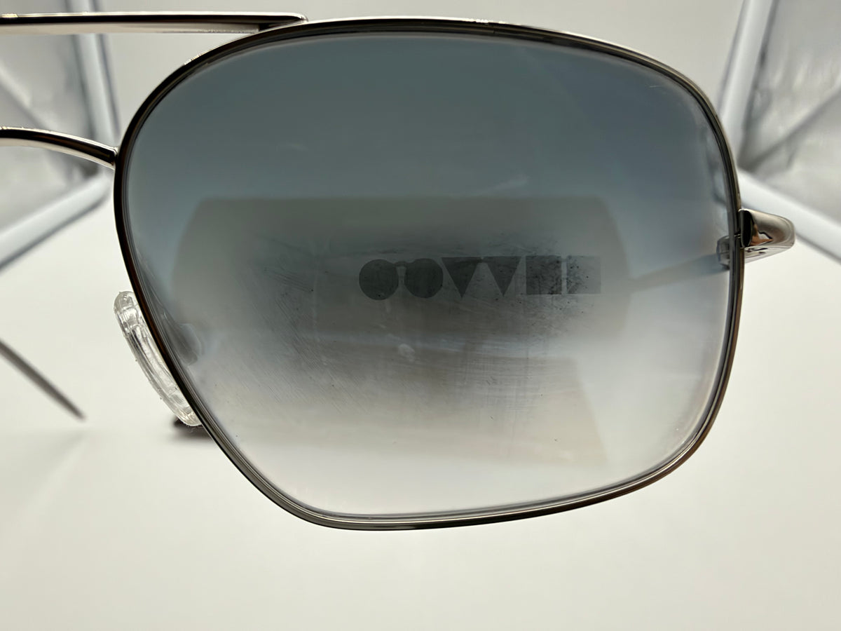 Oliver Peoples Victory II 55mm Silver Metal / Ocean Gradient Crystal Glass OV 1373 503670 Italy Missing Box