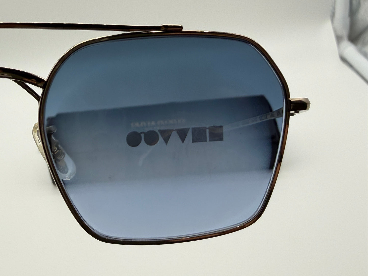 Oliver Peoples TK-15 53mm Gold Titanium / Marine Gradient Crystal Lens Japan Missing Box