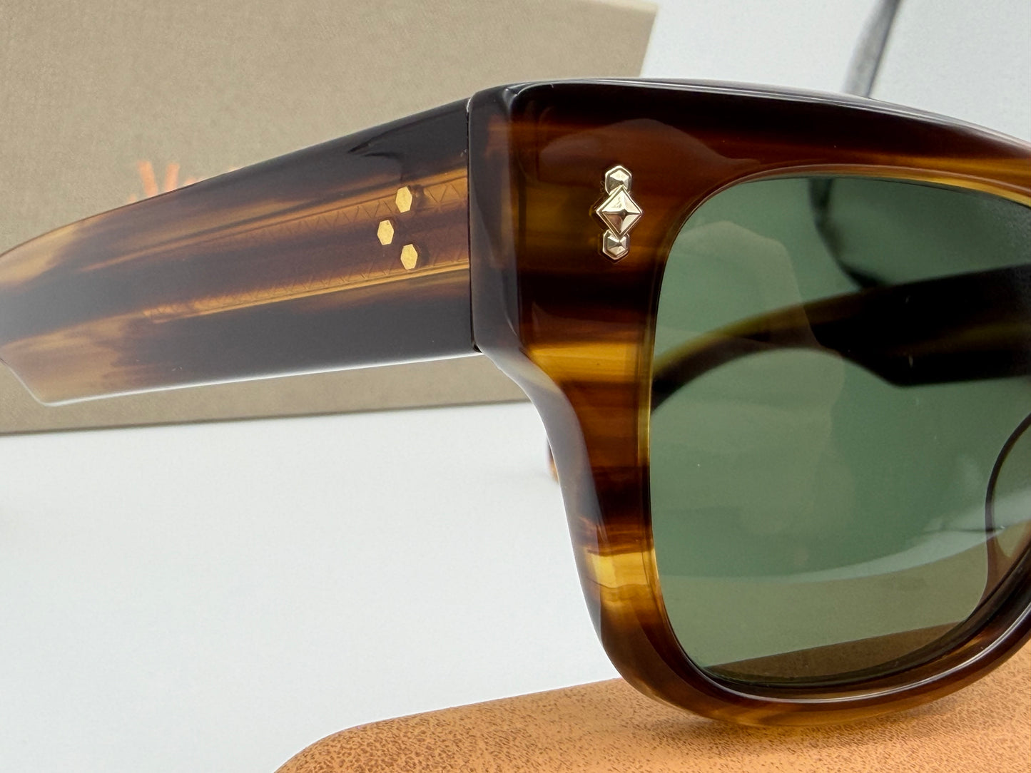 Mr. Leight Duke S 49mm Koa - Antique Gold Glass G 15 ml 2034 NEW