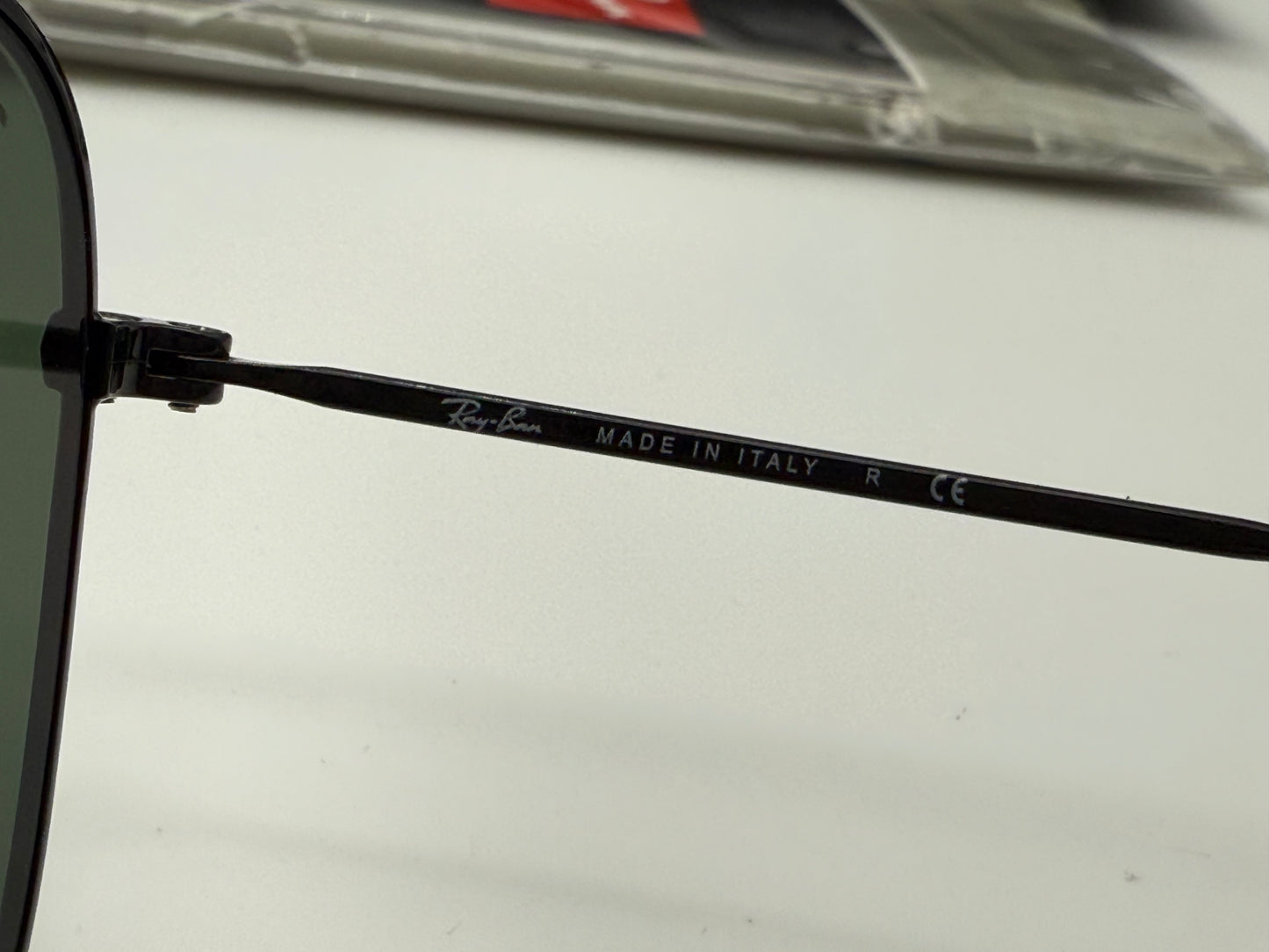 Ray-Ban RB 3557 51mm Black / G 15 Glass Lens Italy NEW