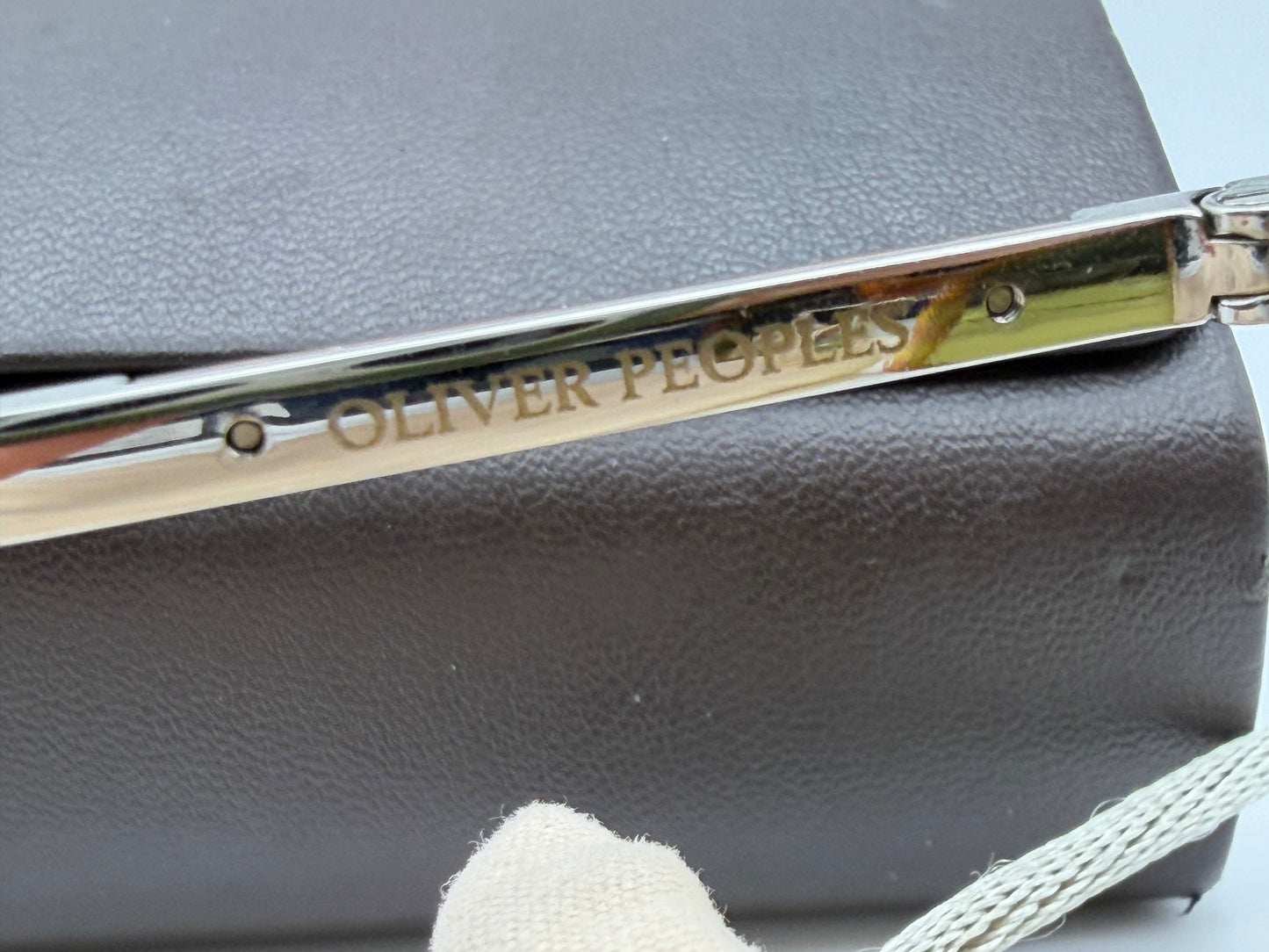 Oliver Peoples Gerardo 51mm OV 5482S 14084C Vintage LBR/Brushed Silver Green Photochromic Vintage Sunglasses Missing Box