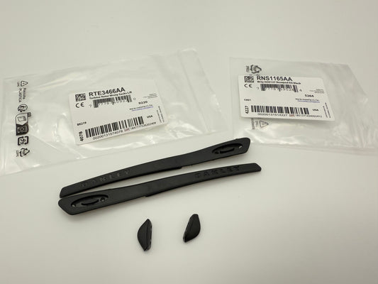 Oakley Turbine OO9263 Rotor OO9307 Turbine XS OJ9003 Black Ear Socks & Nose Pads OEM Authentic