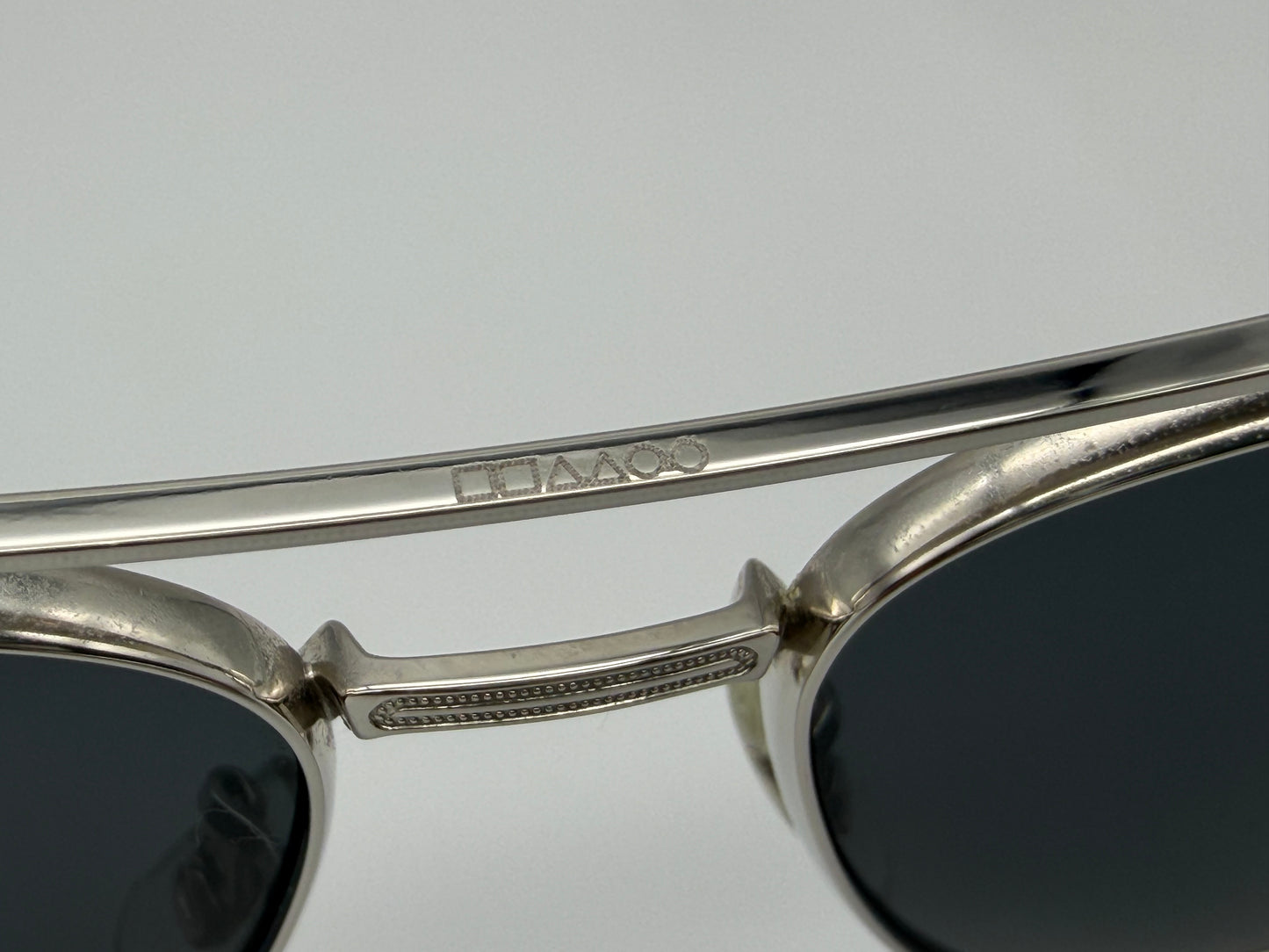 Oliver Peoples RIKSON 56mm OV 1266ST Silver Gray Titanium 503687 Japan Preowned