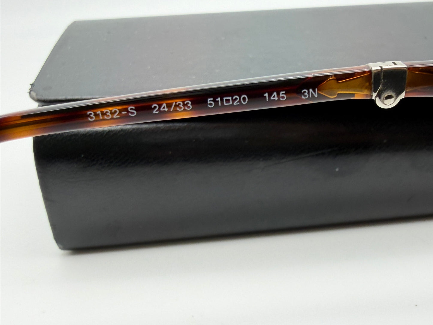 Persol PO 3132S 51mm Folding 24/33 Havana/Brown Glass Lens Italy Open Box