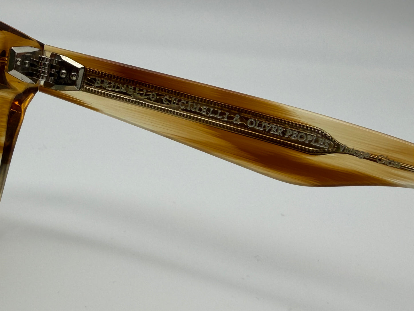 Oliver Peoples Mr. Brunello 50mm Honey VSB / Green CO V5497SU 167452 Italy Preowned